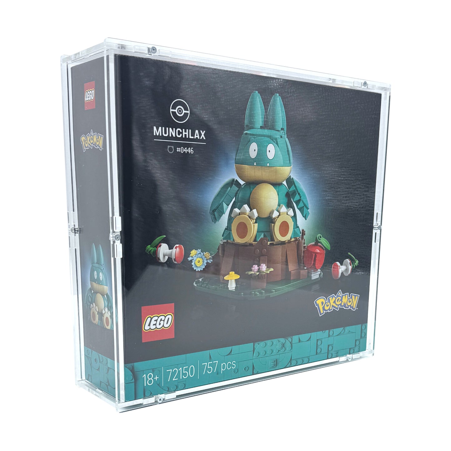Acryl Case passend für Lego Pokemon 72150 Mampfaxo Box