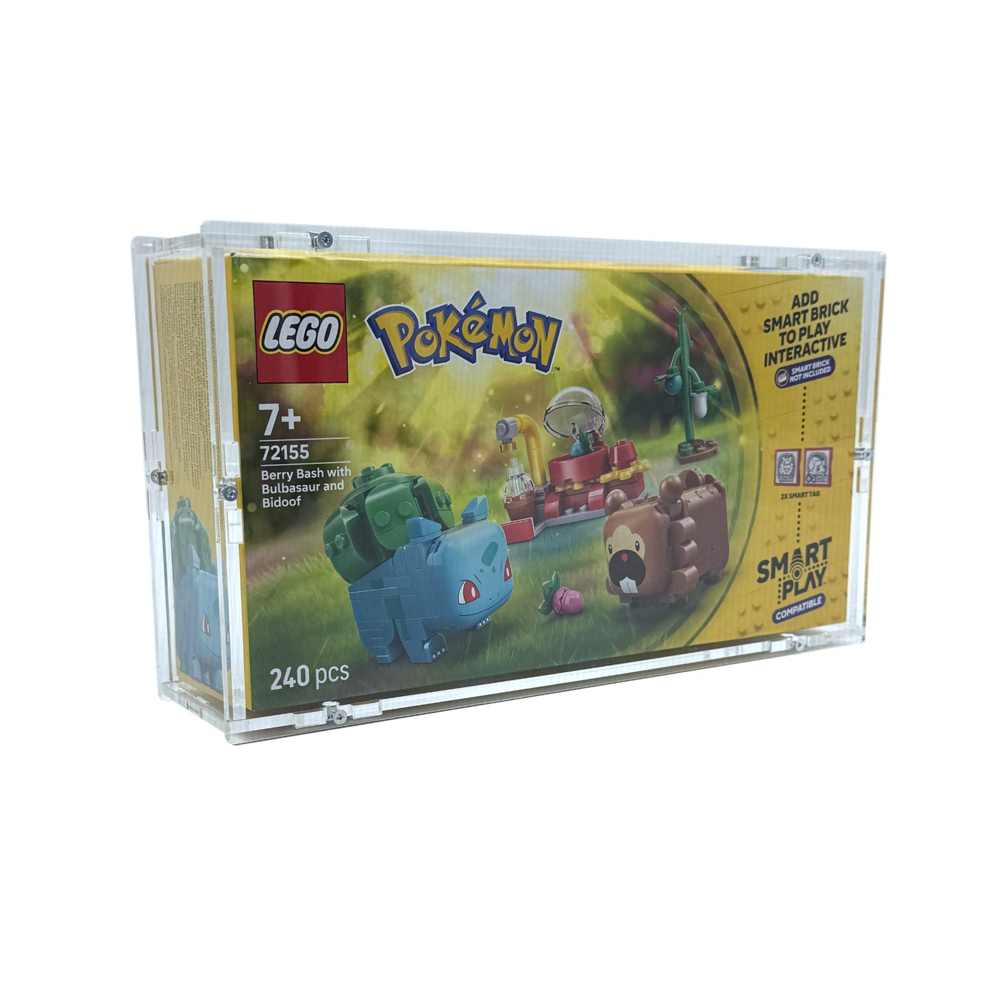 Acryl Case passend für Lego Pokemon 72155 Beerenfete mit Bisasam und Bidiza