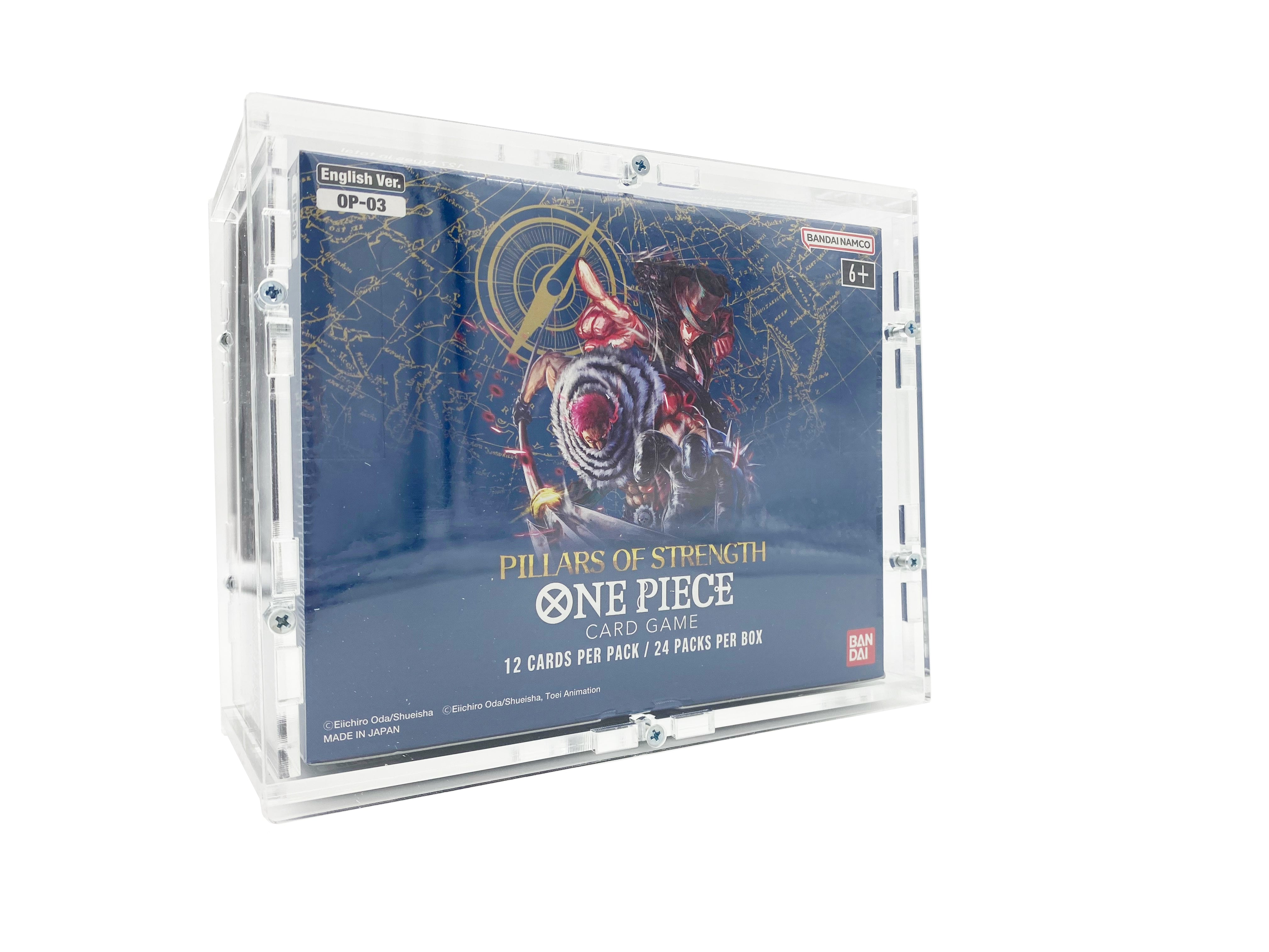 ONE PIECE CARD GAME Booster Pack OP-03 Pillars of Strength. Display et