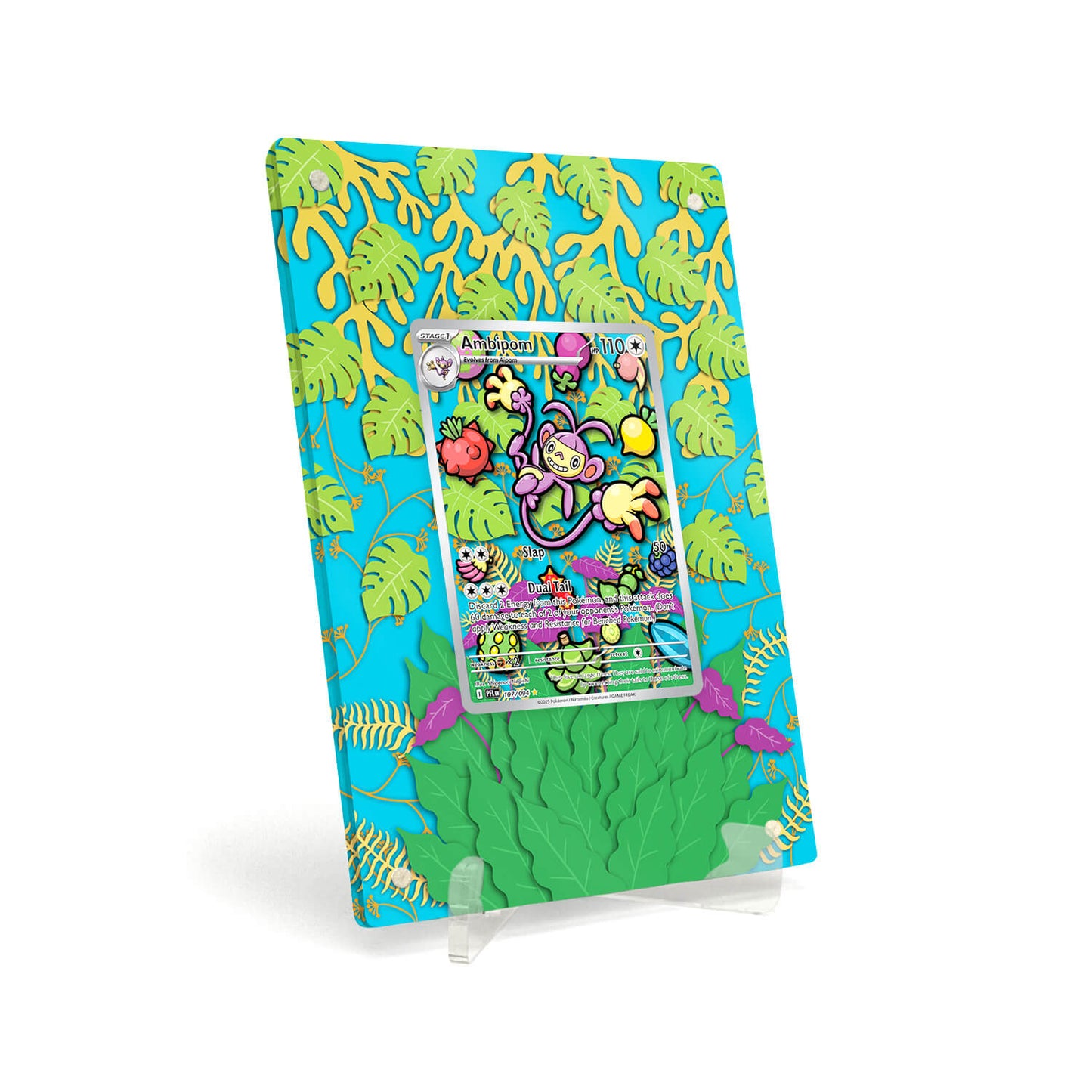 Extended Artwork Display Case Rahmen passend für Pokemon Ambipom Phantasmal Flames PFL 107