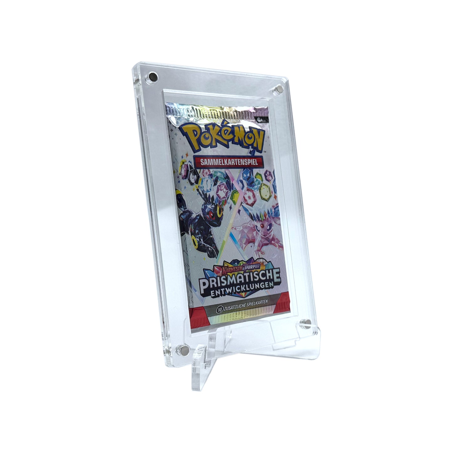 Acryl Case passend für Pokemon Booster magnetisch Ständer Aufsteller Rahmen inklusive Acryl Ständer
