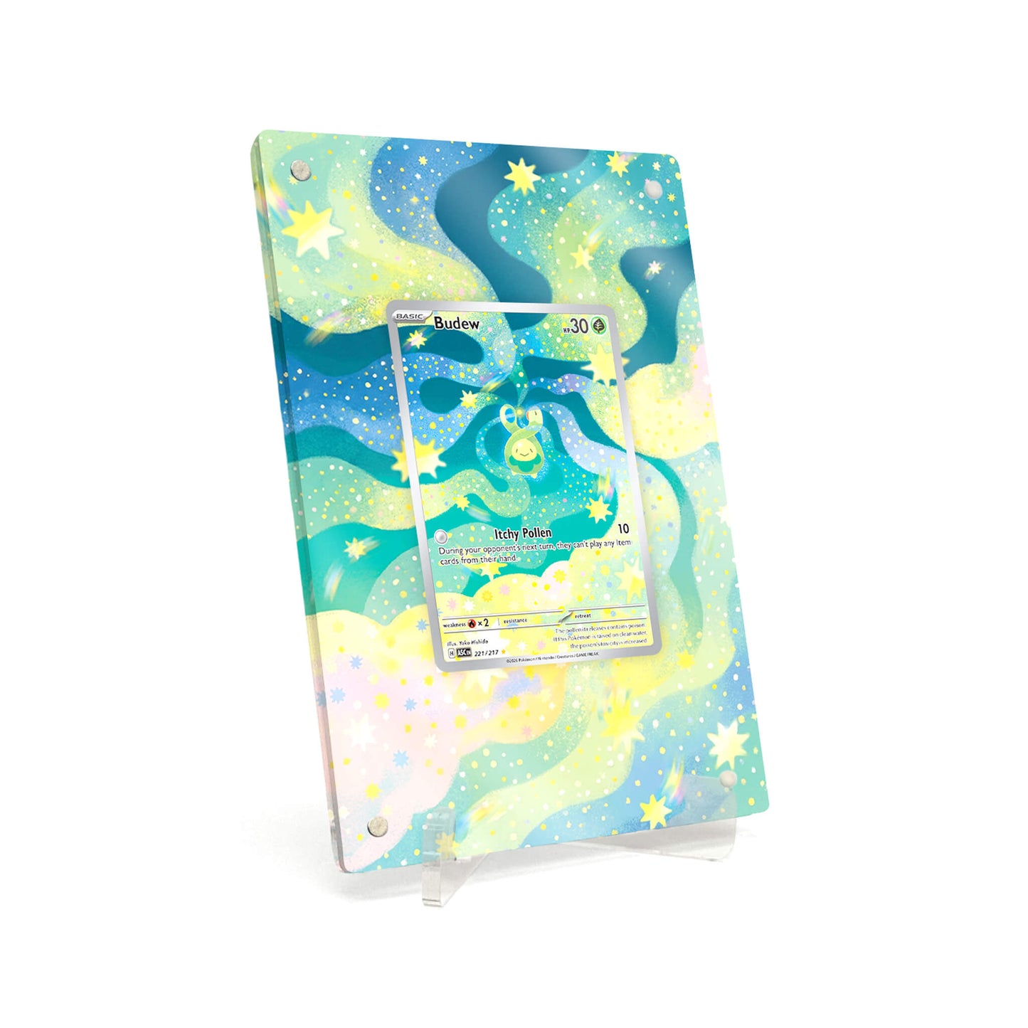 Extended Artwork Display Case Frame suitable for Pokemon Budew Ascended Heroes (ASC) #221