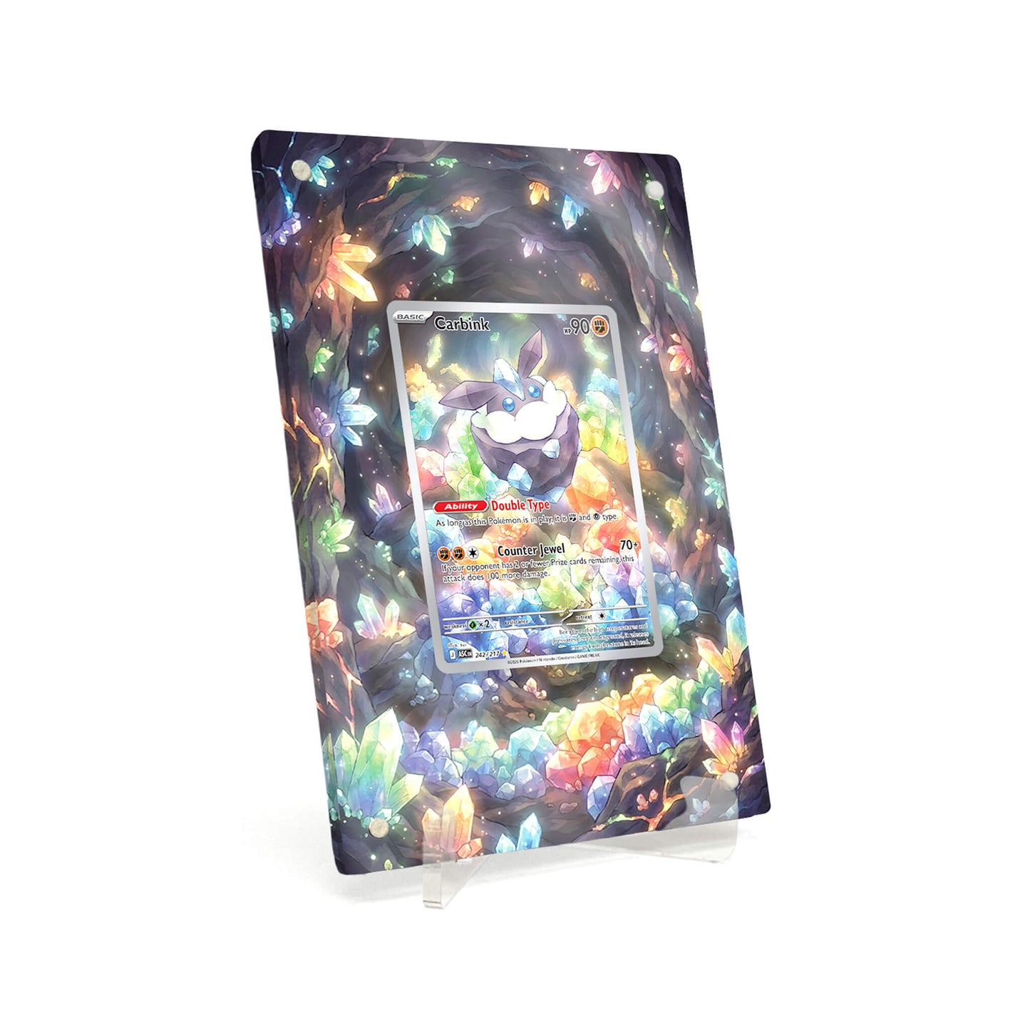 Extended Artwork Display Case Rahmen passend für Pokemon Carbink Ascended Heroes (ASC) #242
