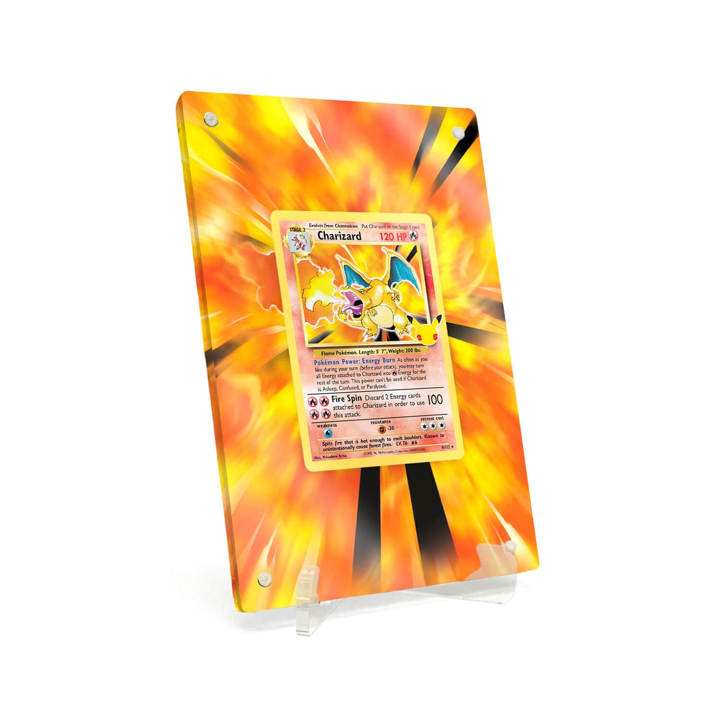 Extended Artwork Display Case Rahmen passend für Pokemon Charizard Celebrations (CEL) #4
