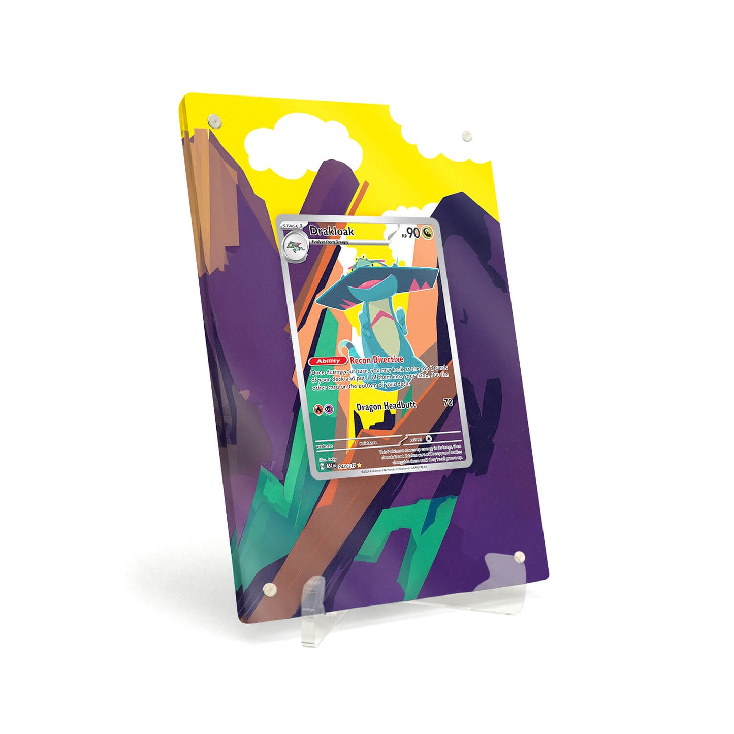 Extended Artwork Display Case Rahmen passend für Pokemon Drakloak Ascended Heroes ASC 248