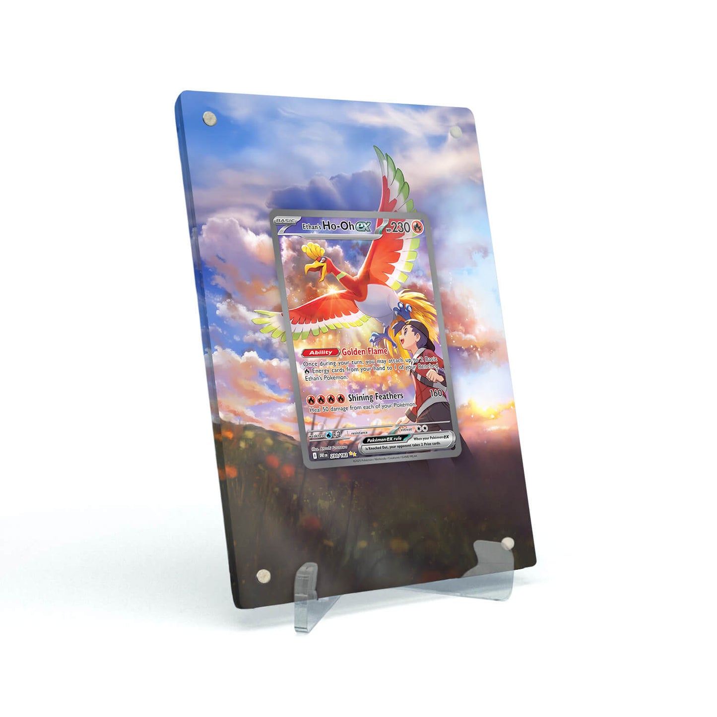 Extended Artwork Display Case Rahmen passend für Pokemon Ethans Ho-Oh ex Destined Rivals DRI 230