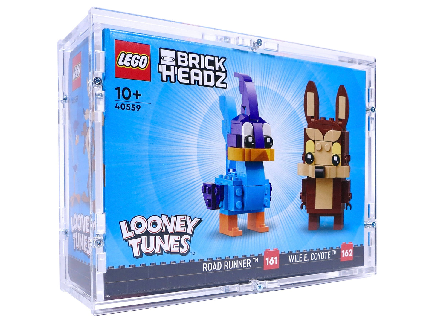 Acrylic case suitable for LEGO Brickheadz - for example 40559 Road Runner