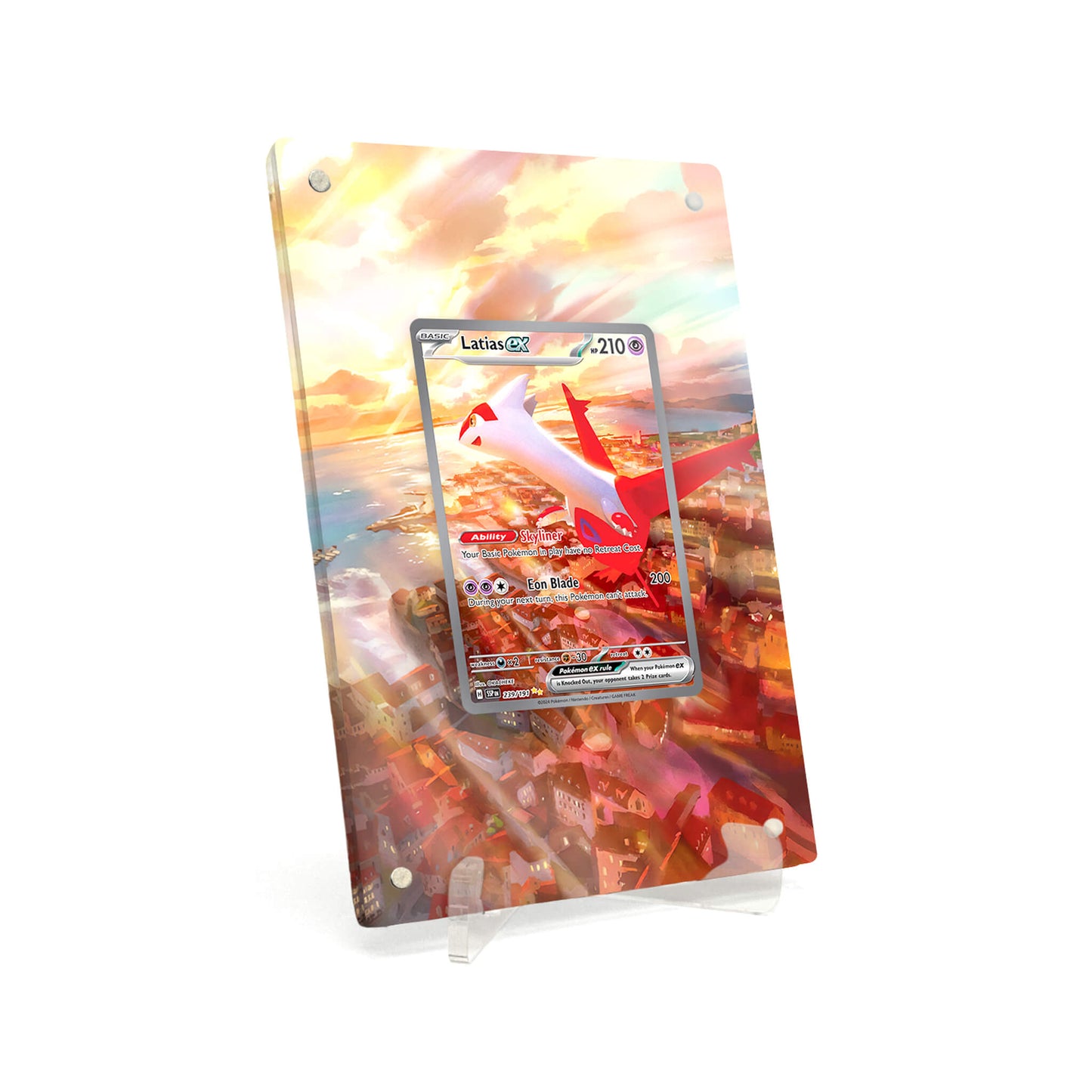 Extended Artwork Display Case Rahmen passend für Pokemon Latias ex Surging Sparks (SSP) #239