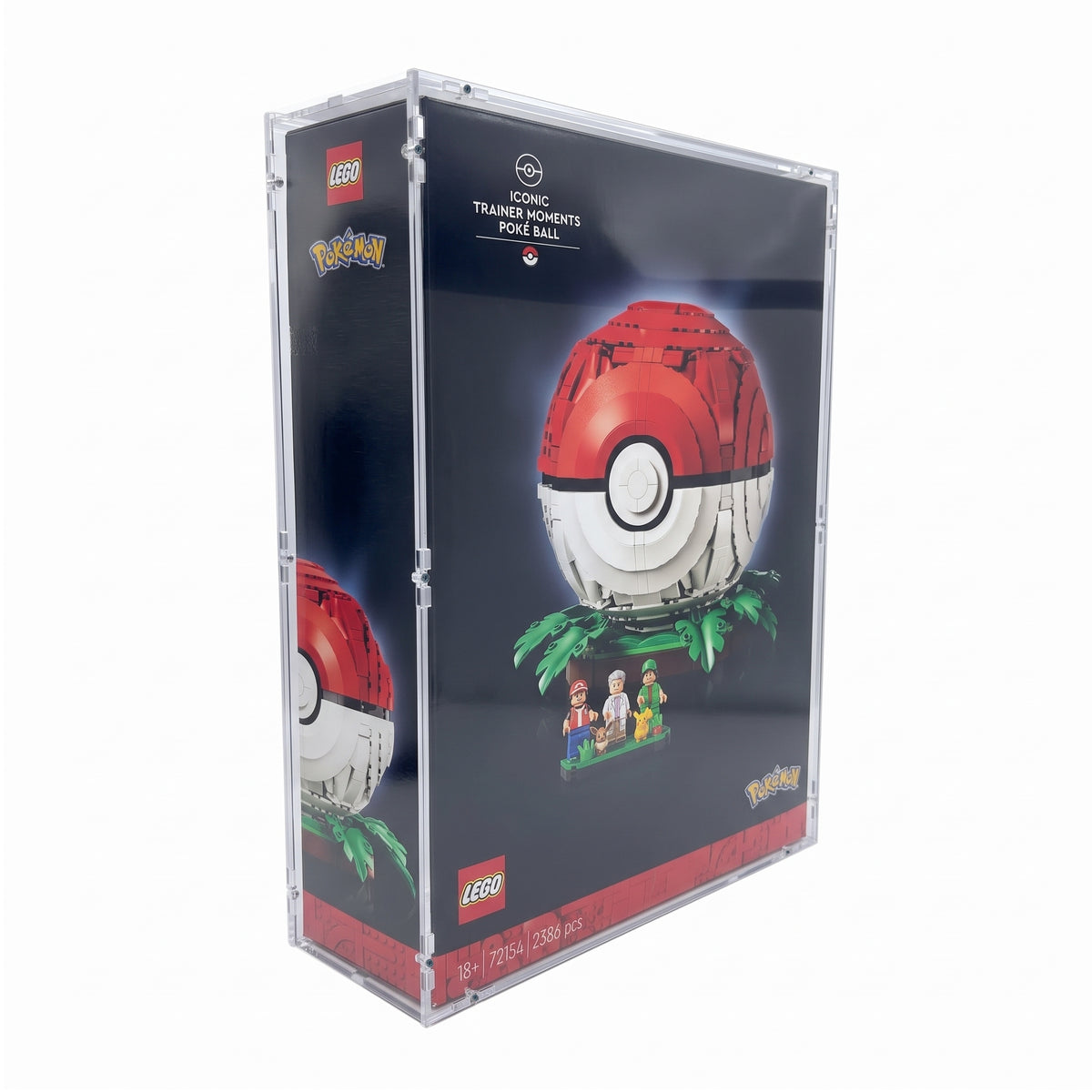 Acryl Case passend für Lego Pokemon 72154 Trainer Moments Poke Ball