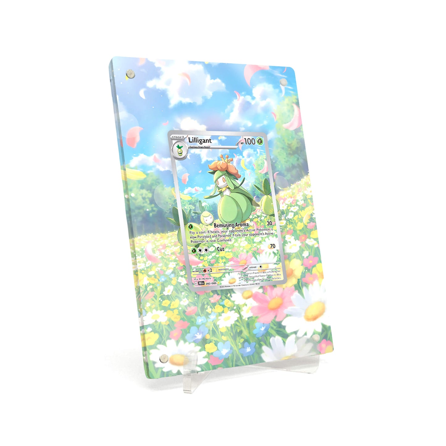 Extended Artwork Display Case Rahmen passend für Pokemon Lilligant Black Bolt (BLK) #092
