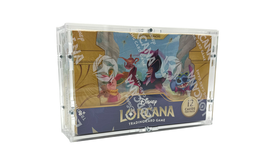 Acryl Case für Disney Lorcana Display Booster Box Into the Inklands Tintenlande