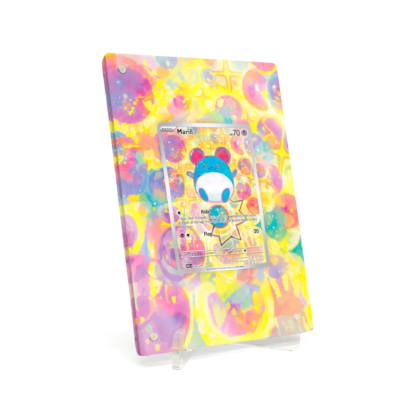Extended Artwork Display Case Frame suitable for Pokémon Marill Ascended Heroes (ASC) #232