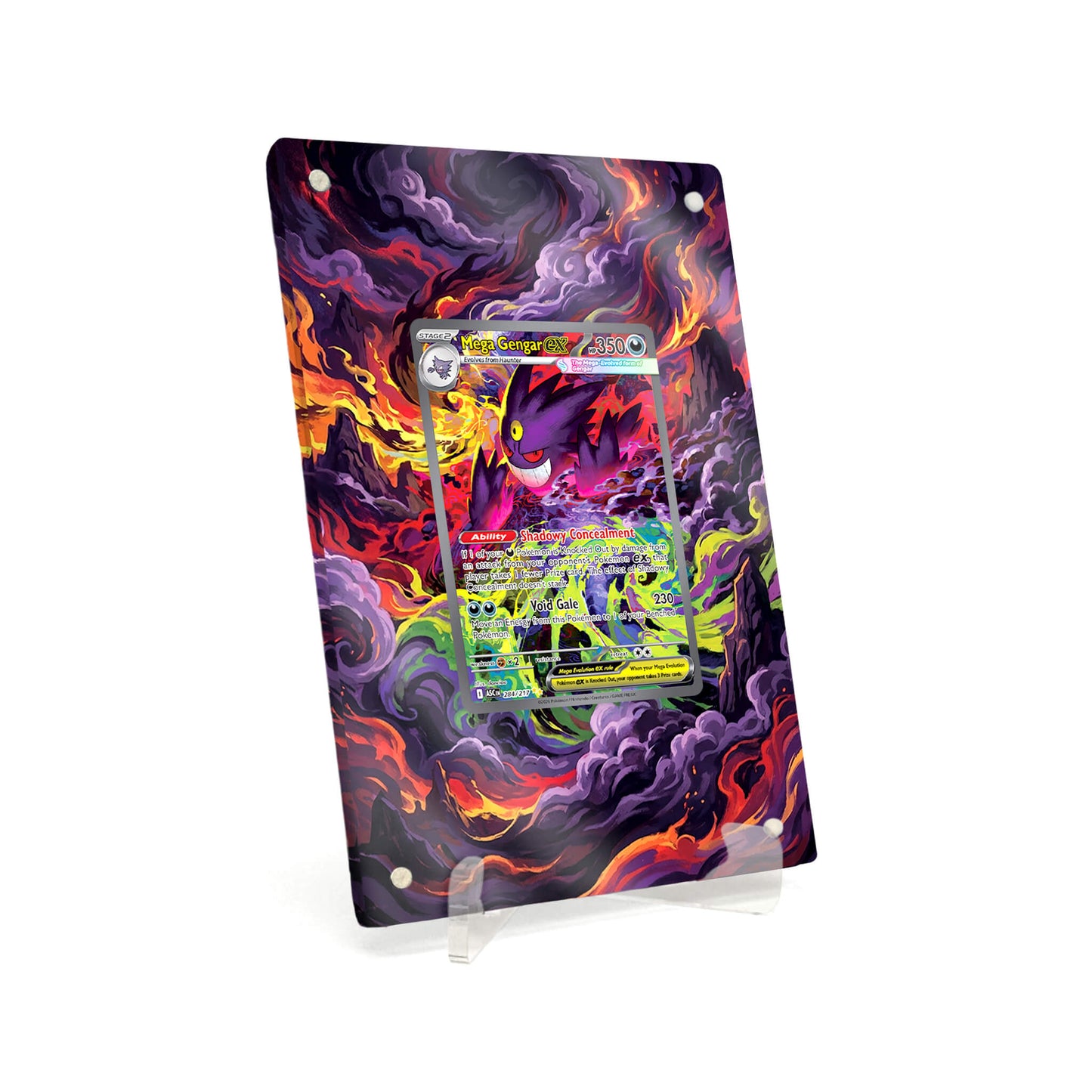 Extended Artwork Display Case Rahmen passend für Pokemon Mega Gengar ex Ascended Heroes (ASC) #284