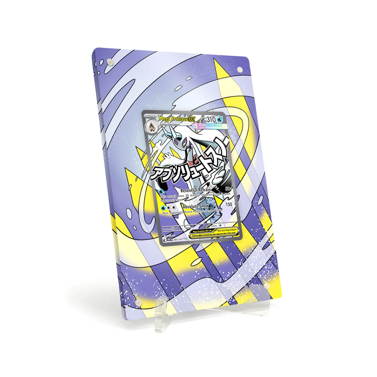 Extended Artwork Display Case Rahmen passend für Pokemon Mega Froslass ex Ascended Heroes ASC 265