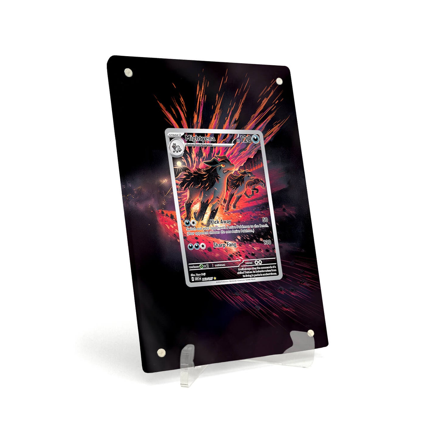 Extended Artwork Display Case Rahmen passend für Pokemon Mightyena Ascended Heroes ASC 243