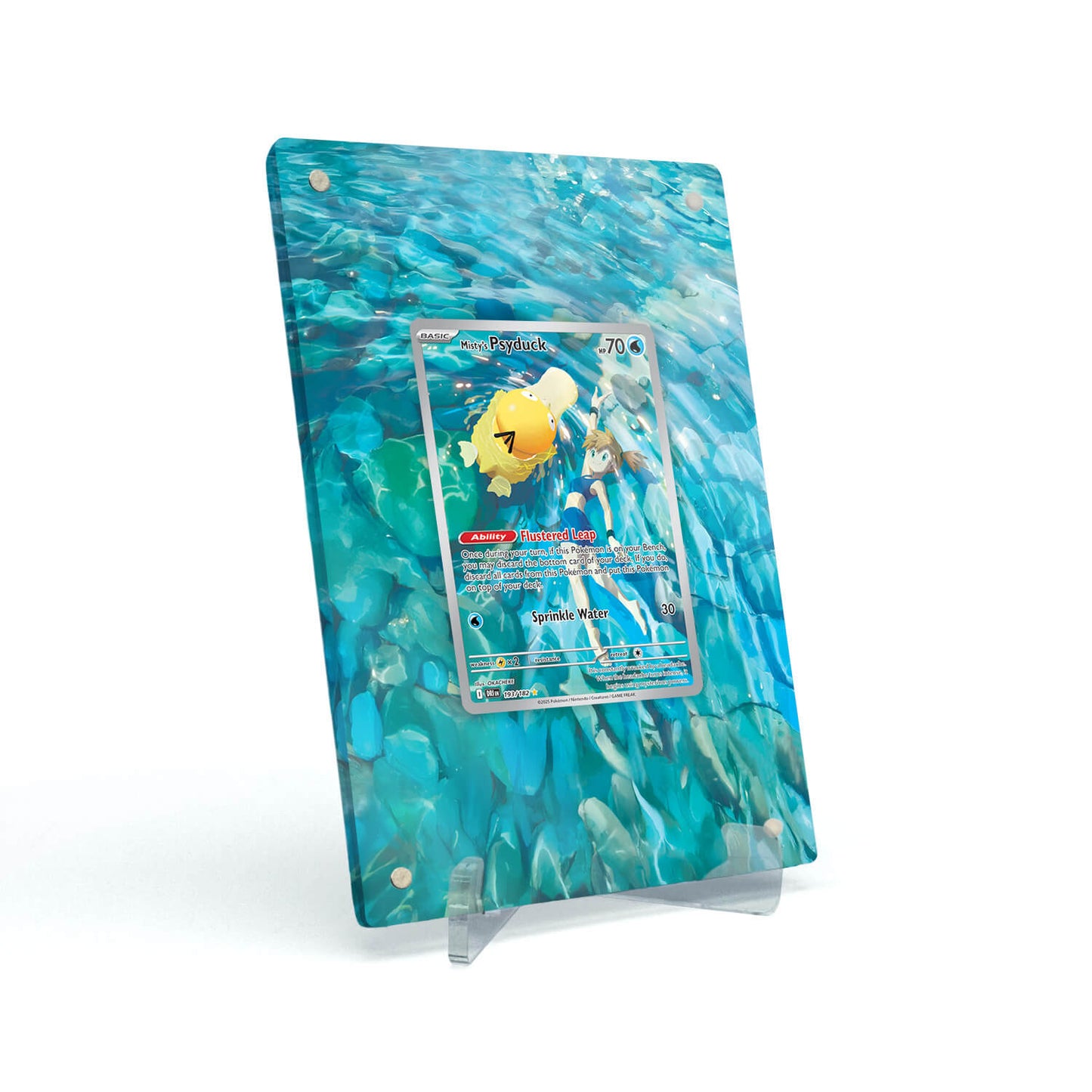 Extended Artwork Display Case Rahmen passend für Pokemon Mistys Psyduck Destined Rivals DRI 193