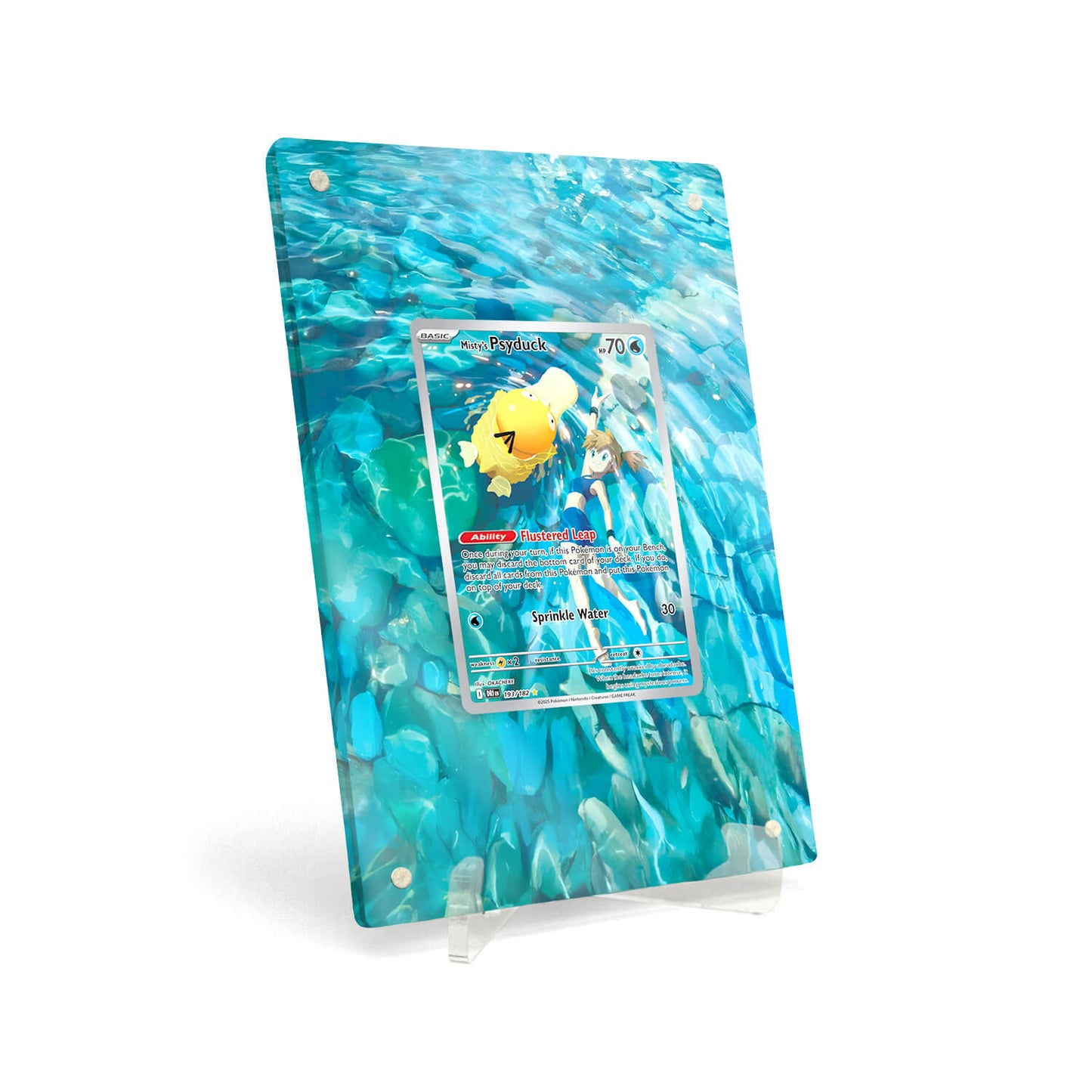 Extended Artwork Display Case Rahmen passend für Pokemon Mistys Psyduck Destined Rivals DRI 193