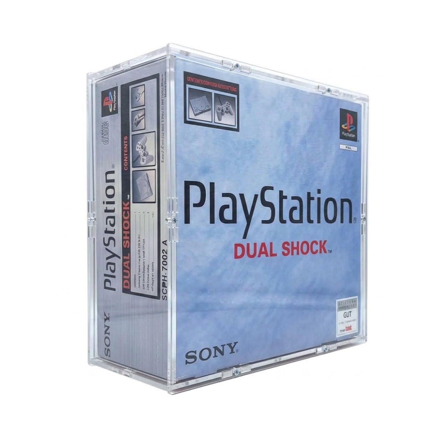 Acryl Case passend für Sony Playstation 1 Dual Shock Konsole OVP