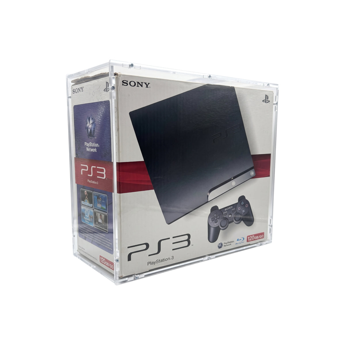 Acryl Case passend für Sony PlayStation 3 PS3 Slim Konsole