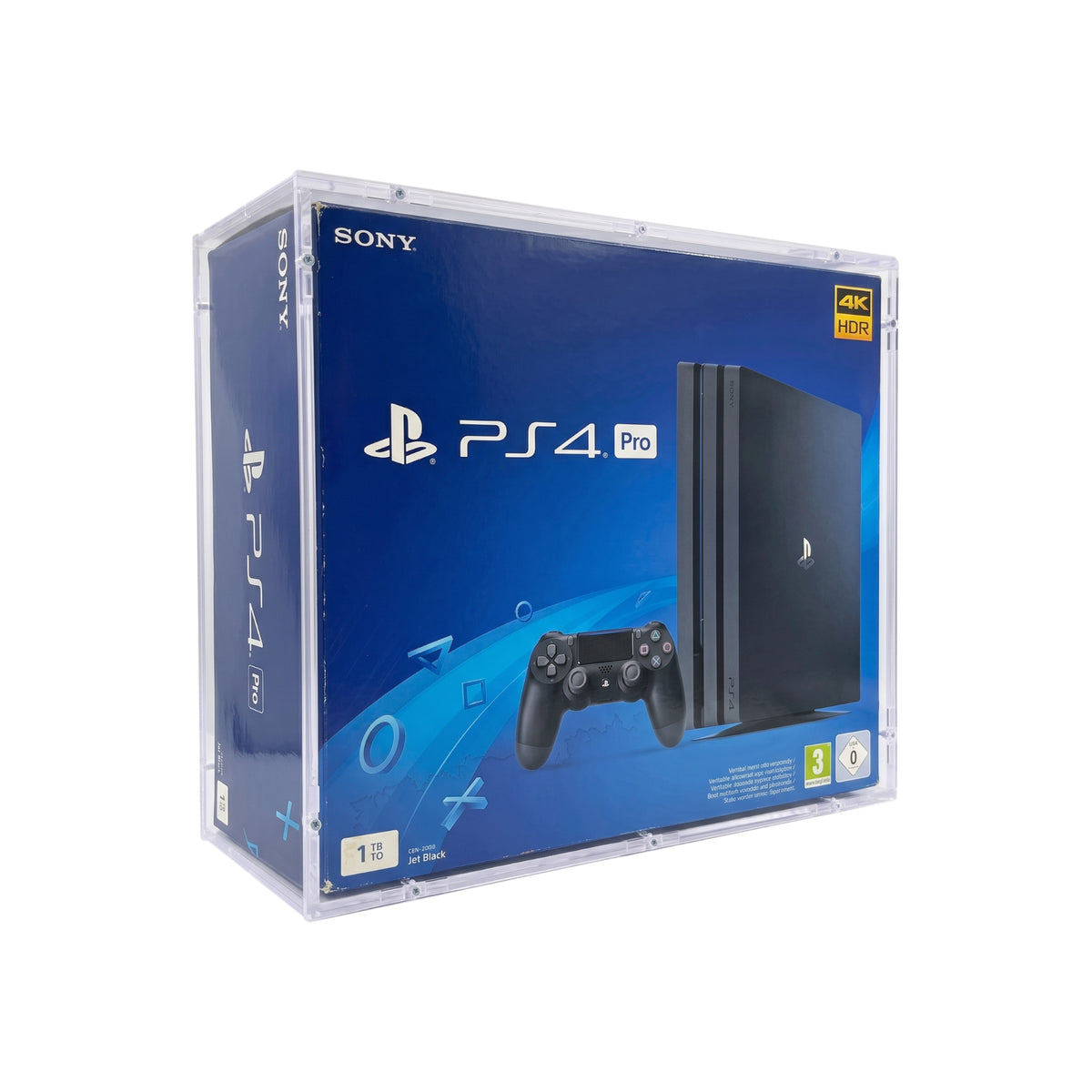 Acryl Case passend für Sony PlayStation 4 PS4 PRO Konsole