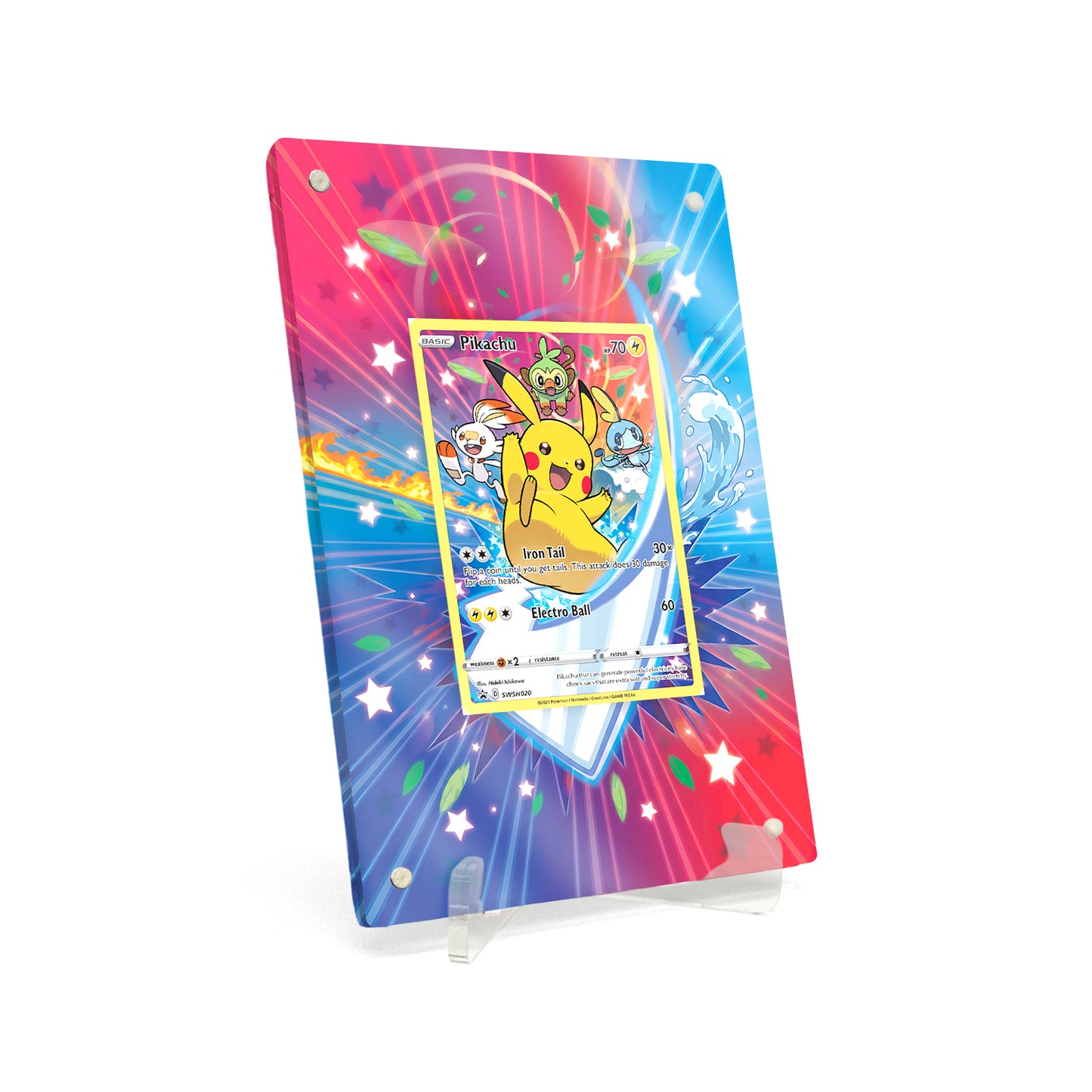 Extended Artwork Display Case Rahmen passend für Pokemon Pikachu Sword & Shield Promos #SWSH020