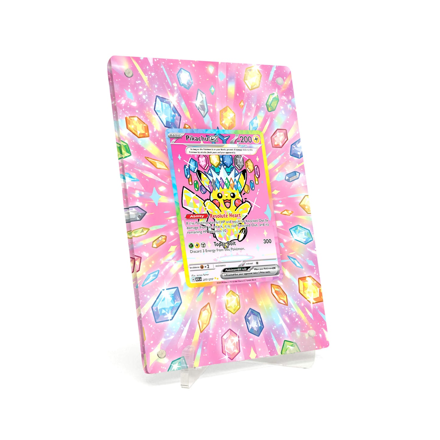 Extended Artwork Display Case Rahmen passend für Pokemon Pikachu ex Ascended Heroes (ASC) #277