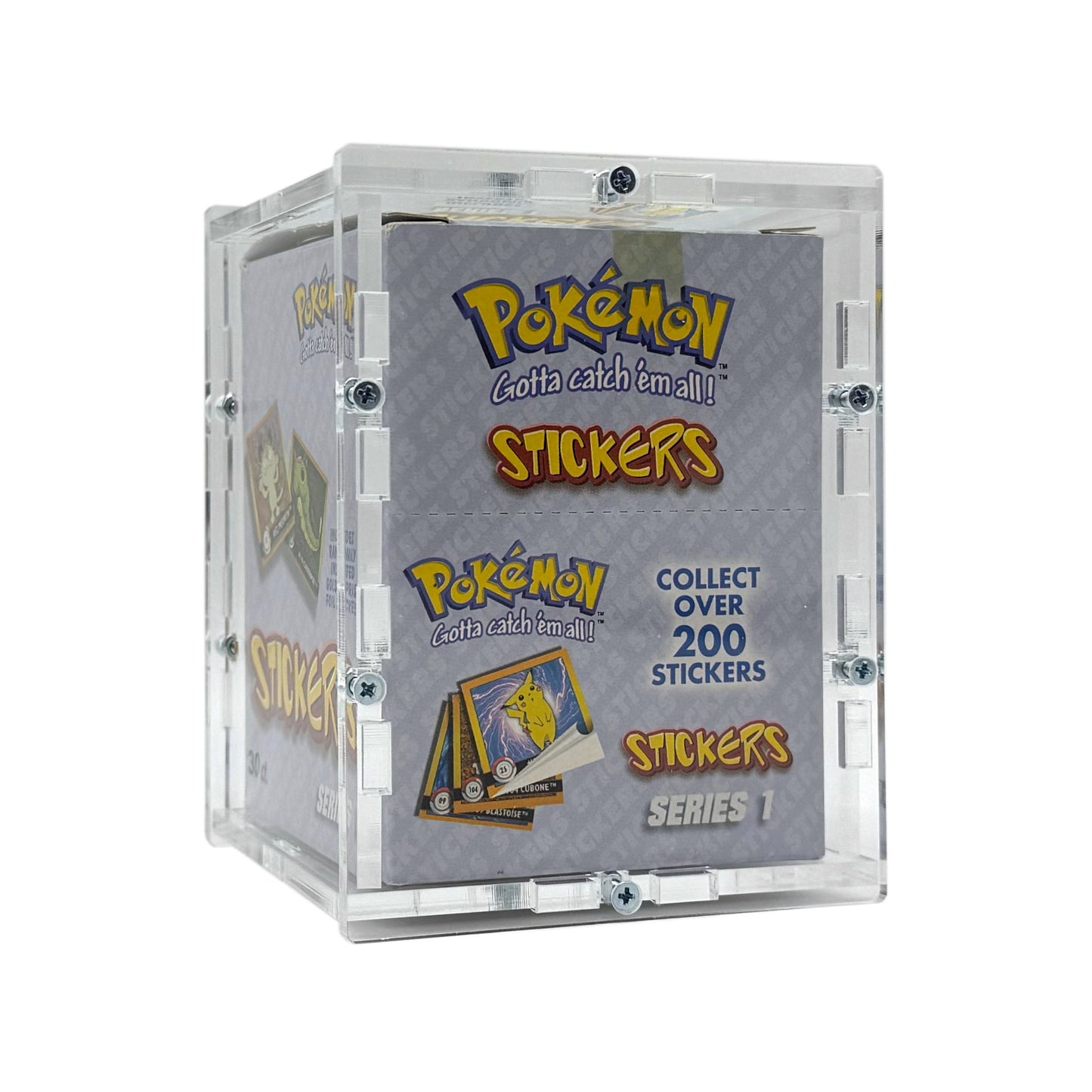 Acrylic case suitable for Pokemon Artbox Sticker Series 1 Display