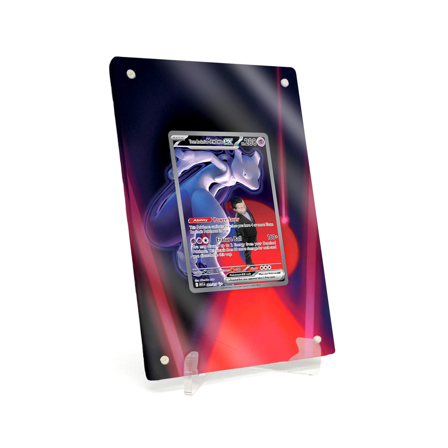 Extended Artwork Display Case Rahmen passend für Pokemon Team Rocket’s Mewtwo ex Ascended Heroes (ASC) #281
