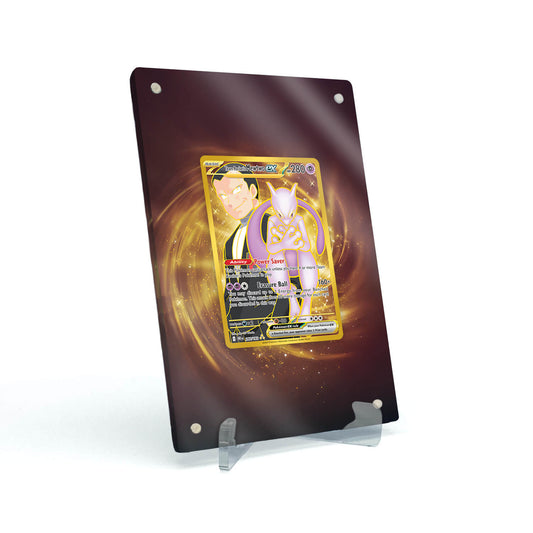 Extended Artwork Display Case Rahmen passend für Pokemon Team Rockets Mewtwo ex Destined Rivals DRI 240