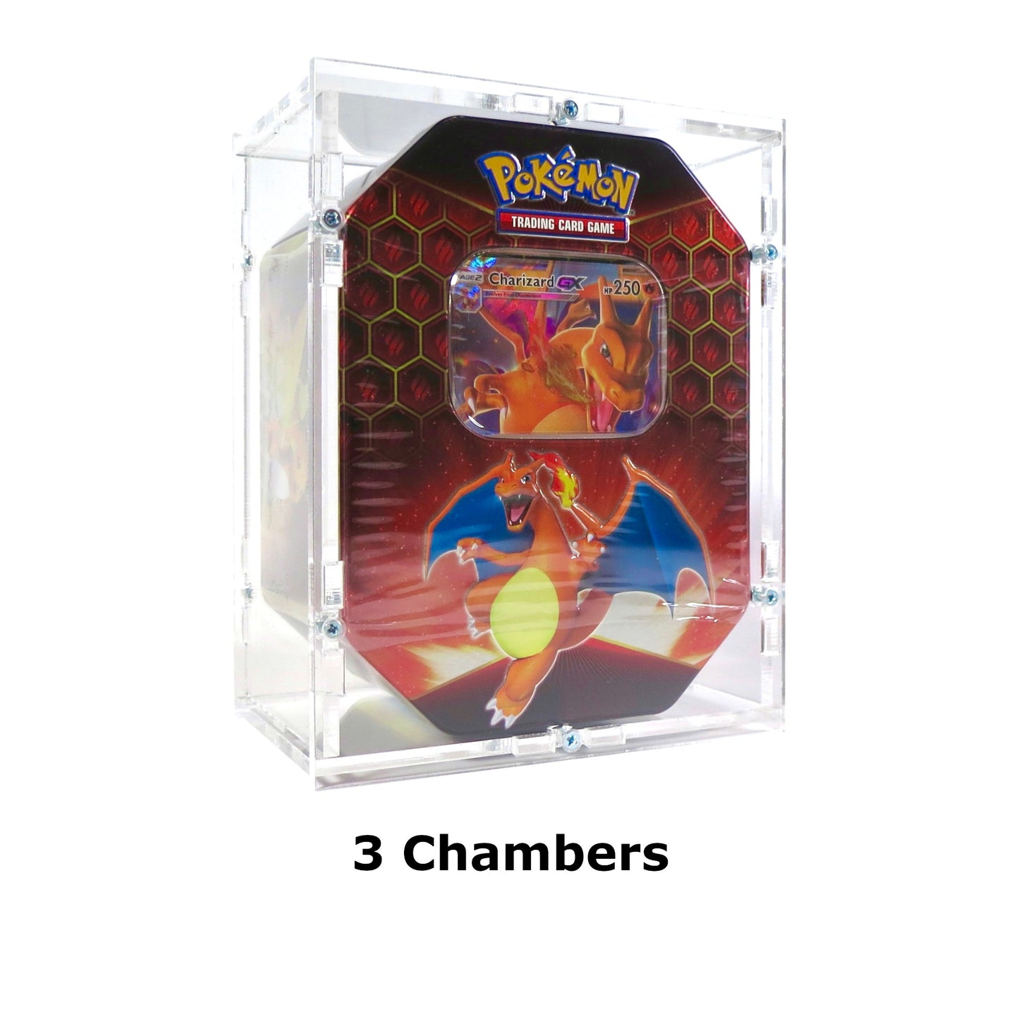 Acrylic case suitable for Pokemon Tin - for example Hidden Fates