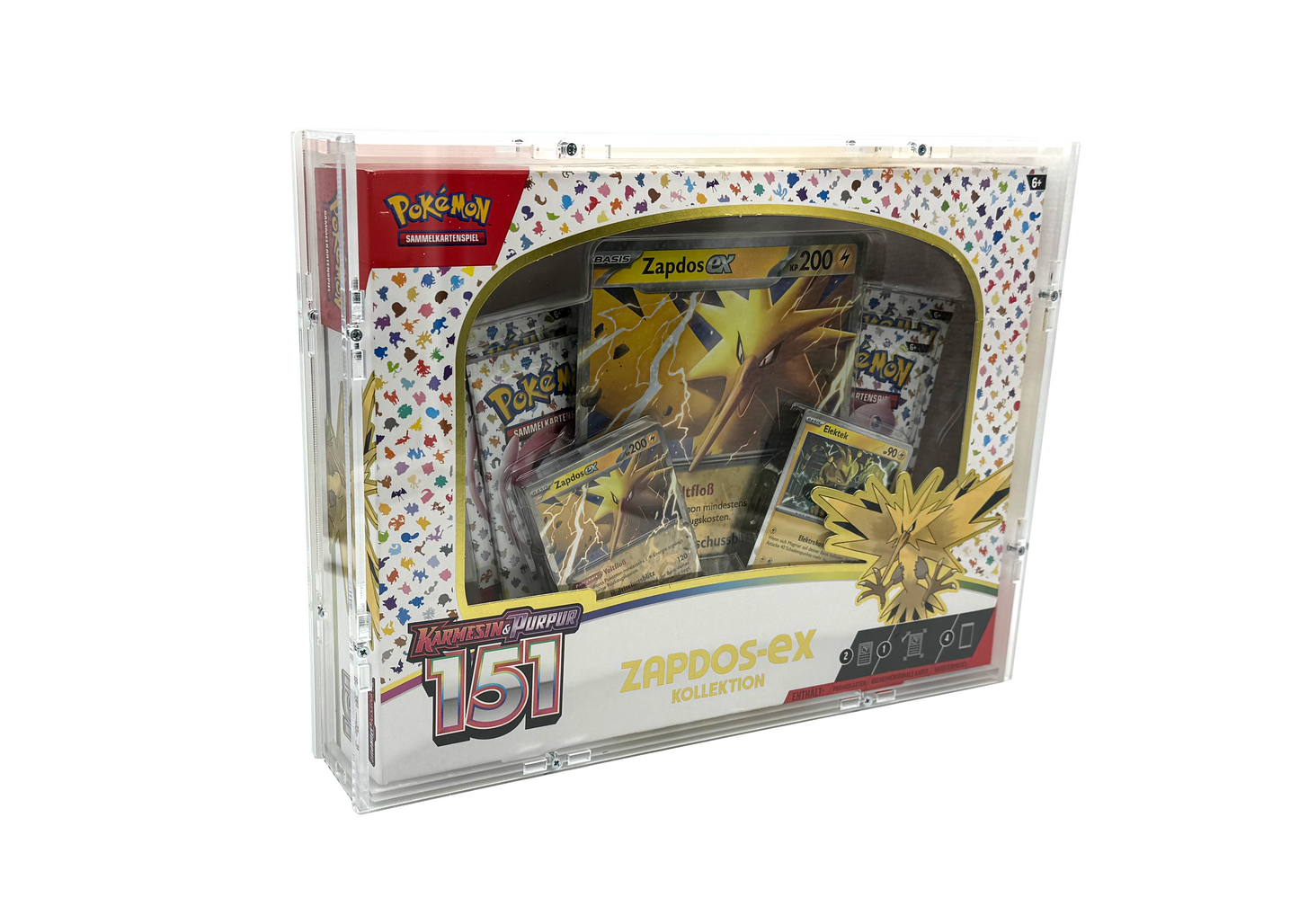 Acrylic Case suitable for Pokemon 151 Zapdos ex Collection