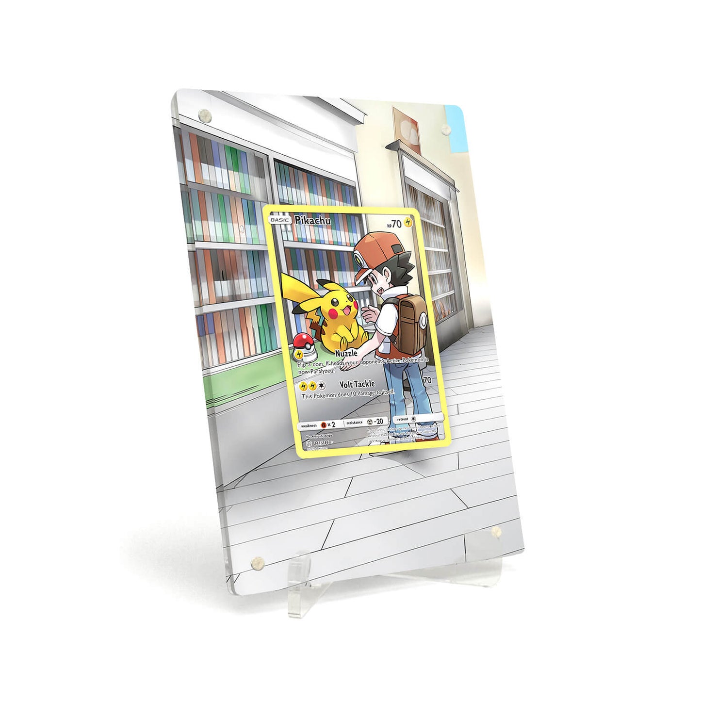 Extended Artwork Display Case Frame suitable for Pokemon Pikachu 241