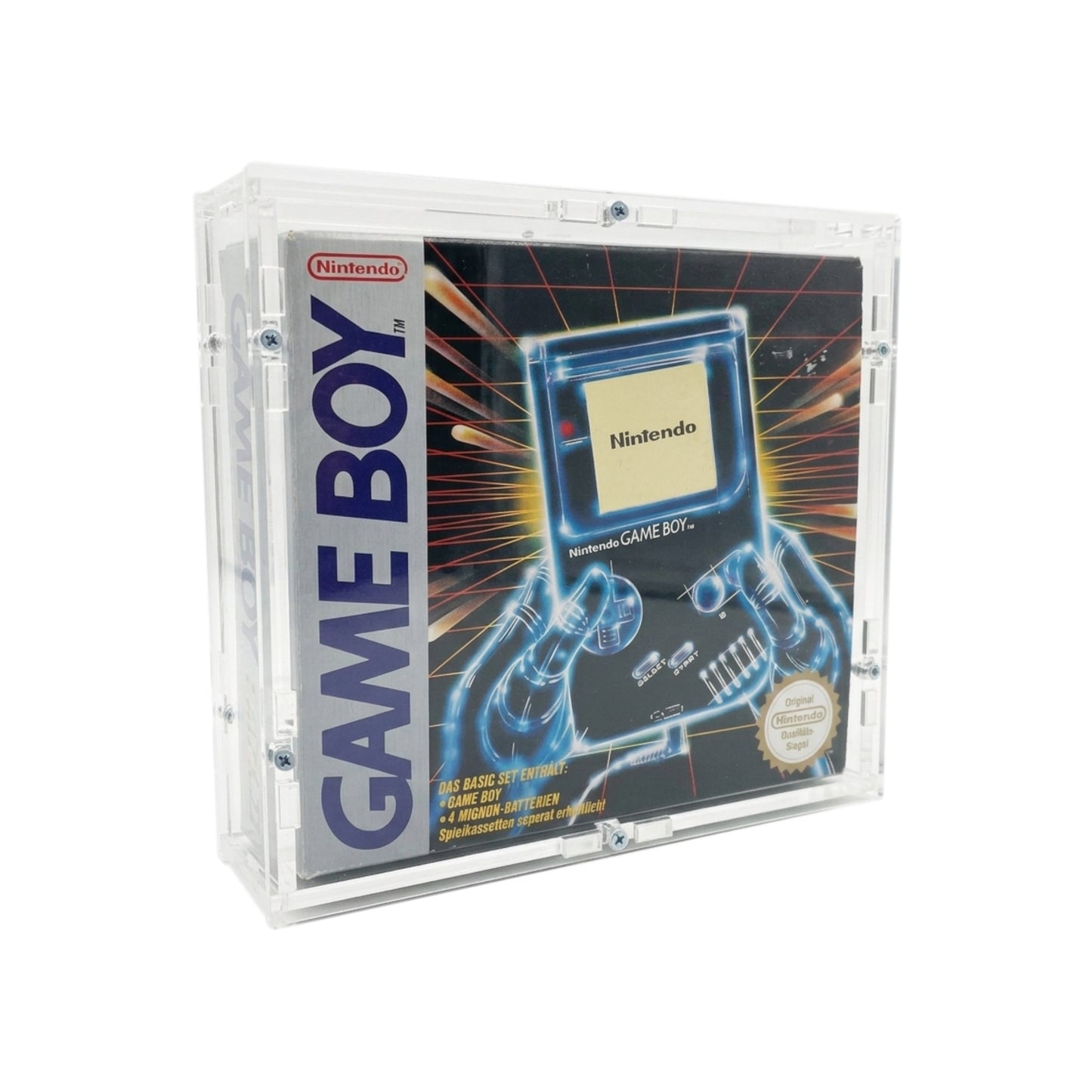 Acrylic case suitable for Nintendo Game Boy console original packaging