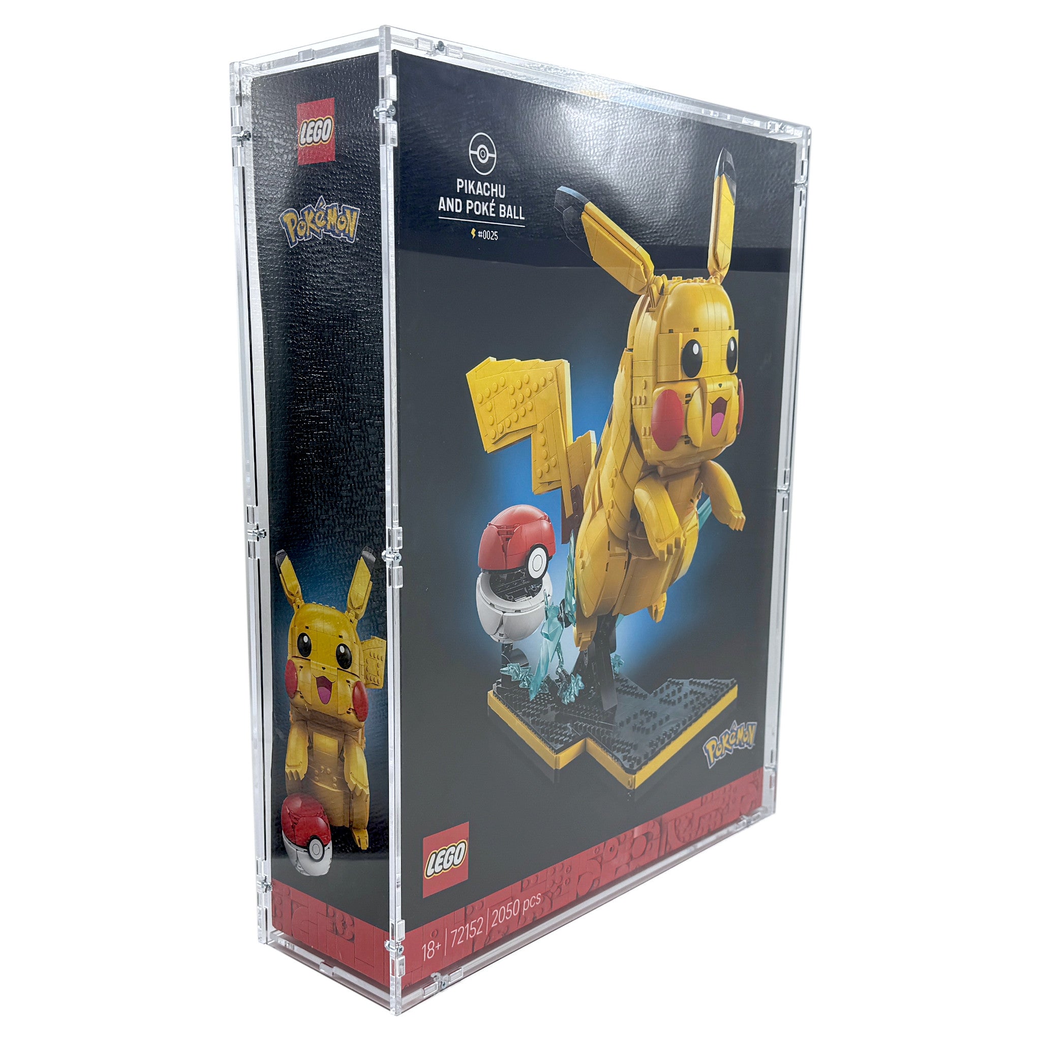 Acrylic case suitable for Lego Pokemon 72152 Pikachu and Pokeball