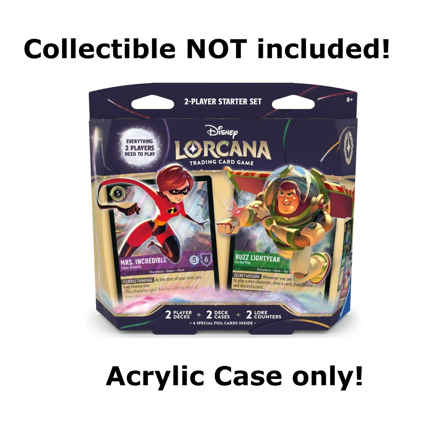 Acryl Case passend für Disney Lorcana Two Player Starter Set
