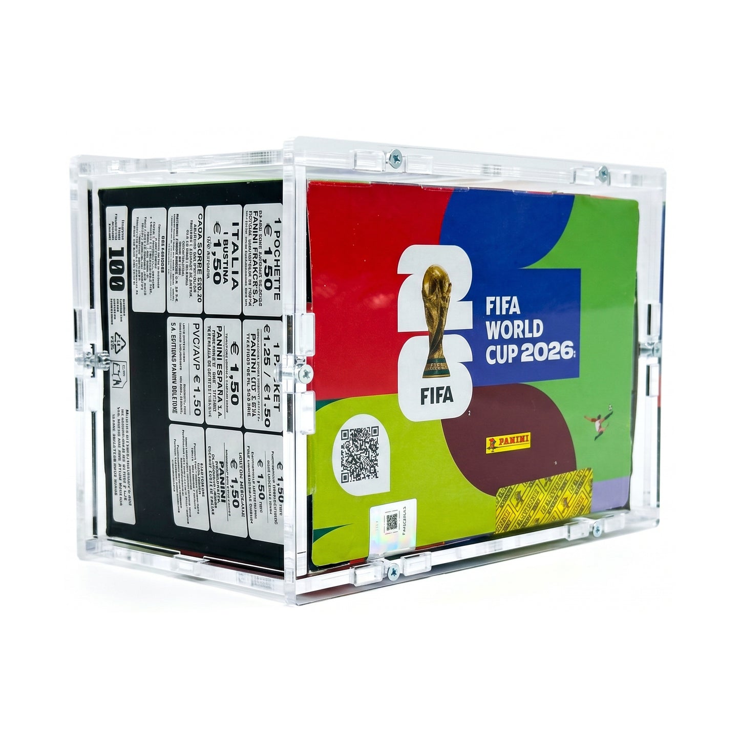 Acryl Case passend für Panini FIFA World Cup 2026 Sticker Display mit 100 Tüten