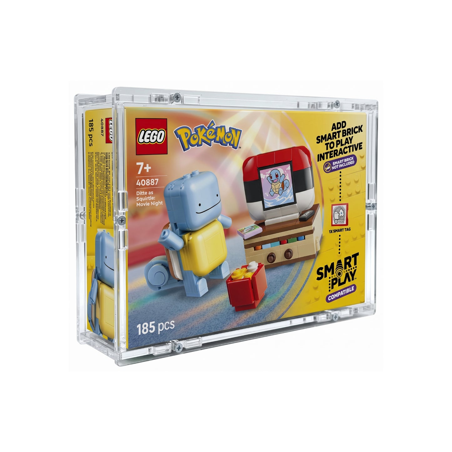 Acryl Case passend für Lego 40887 Pokemon Ditto als Schiggy: Filmabend