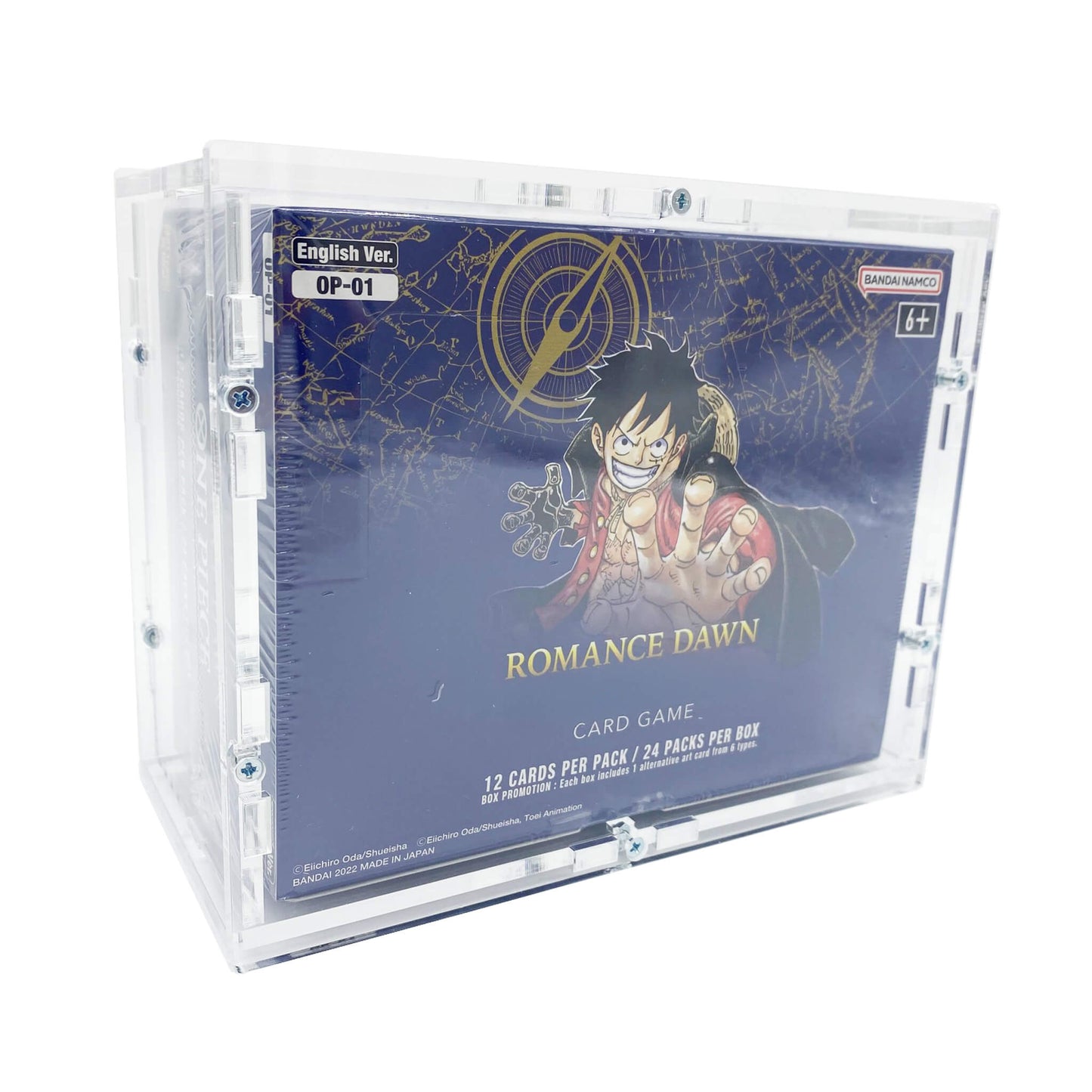 Acrylic Case suitable for Reprint One Piece Display (Booster Box) English OP01 Romance Dawn