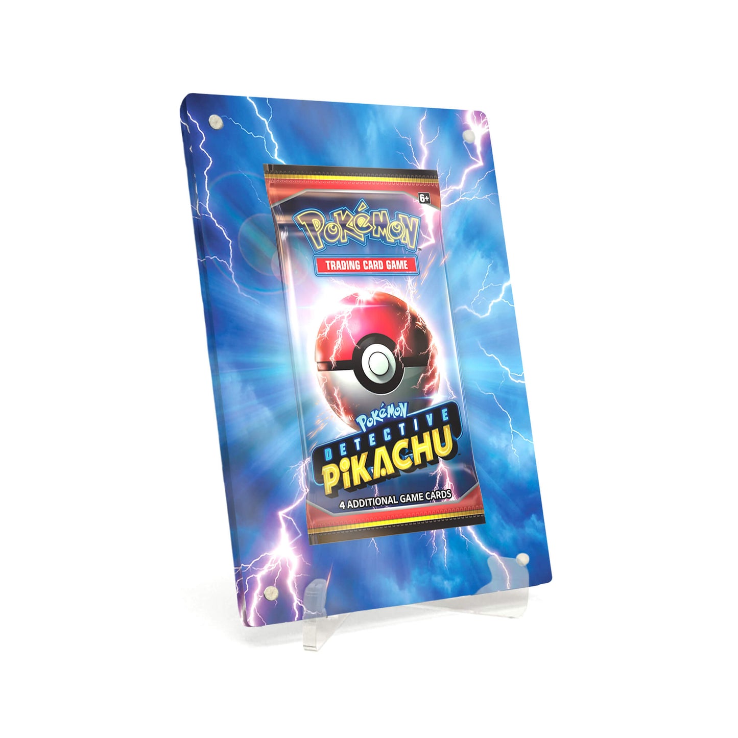 Extended Artwork Display Case Rahmen passend für Pokemon Booster 2 Karten Detective Pikachu Meisterdetektiv Pikachu