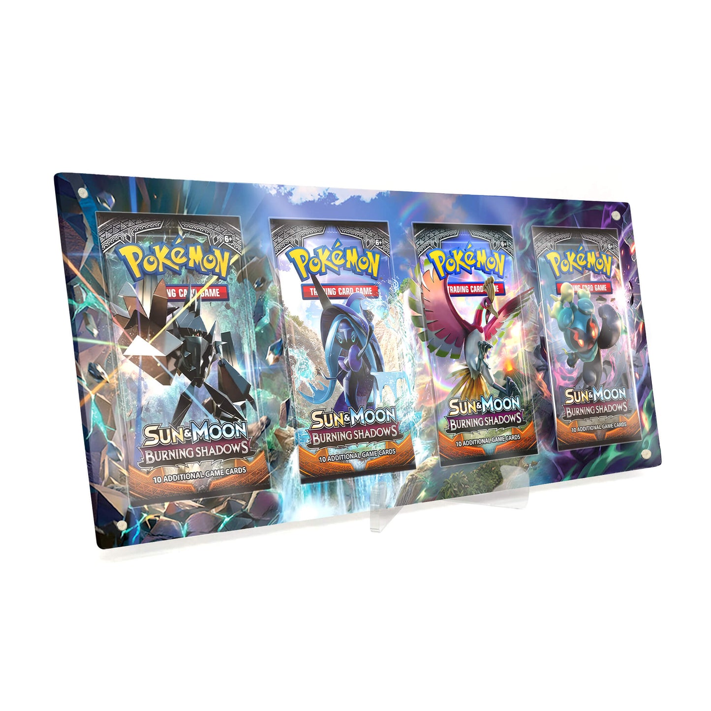 Extended Artwork Display Case Rahmen passend für Pokemon Booster Burning Shadows Nacht in Flammen
