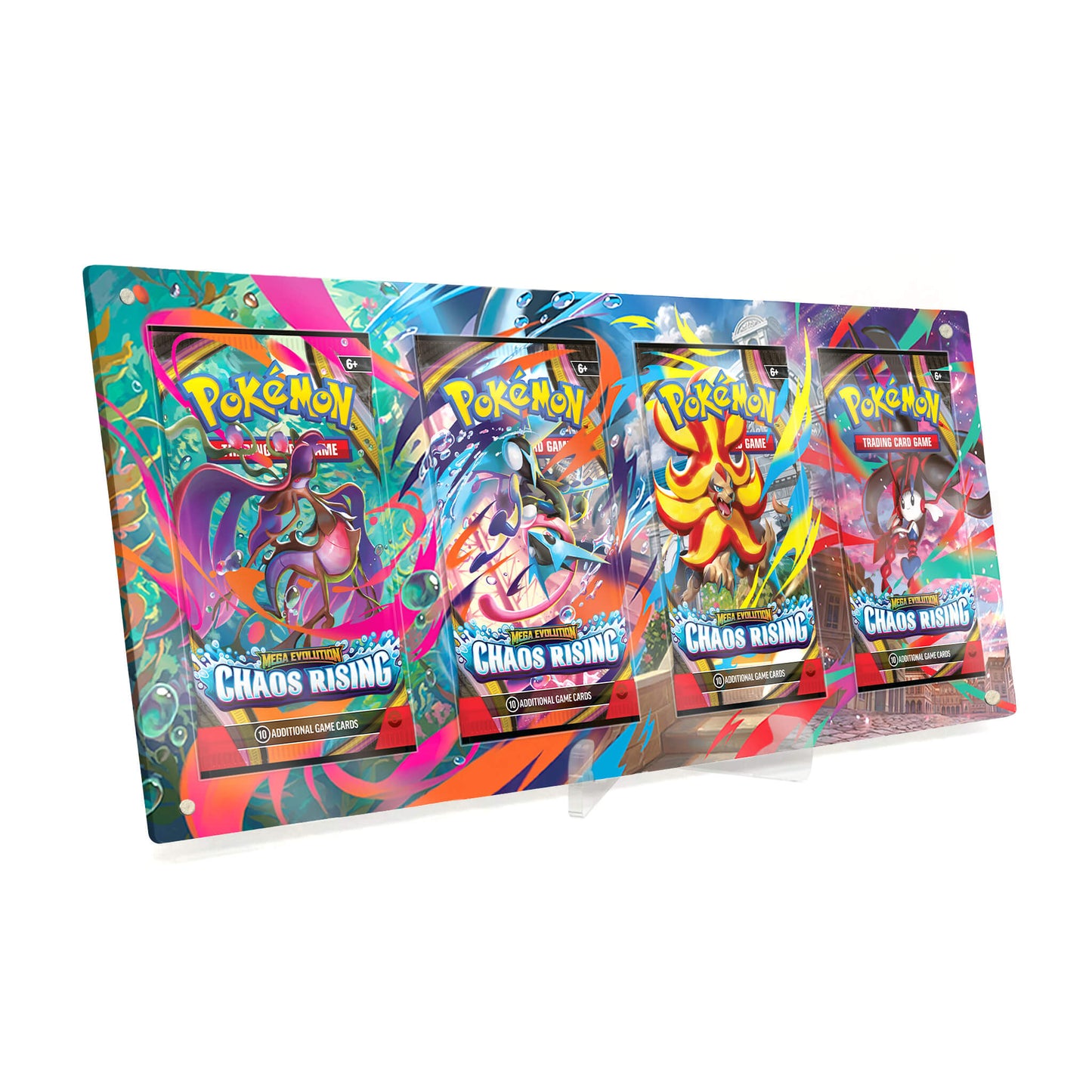 Extended Artwork Display Case Frame suitable for Pokemon Booster Chaos Rising