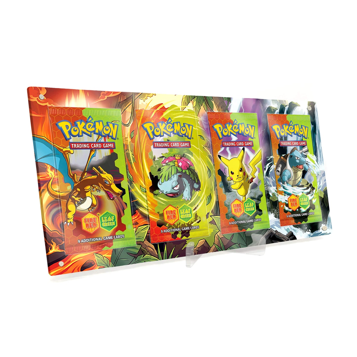 Extended Artwork Display Case Rahmen passend für Pokemon Booster EX FireRed LeafGreen Feuerrot und Blattgrün