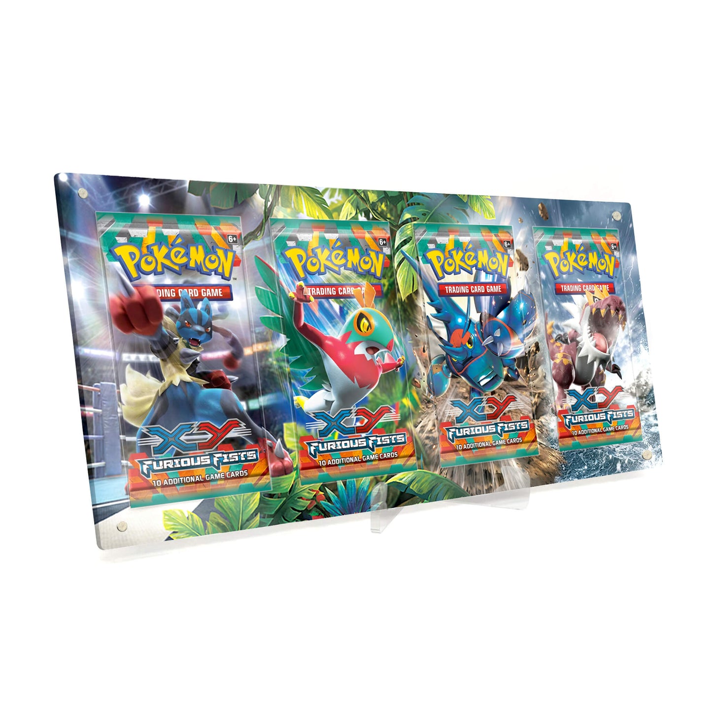 Extended Artwork Display Case Rahmen passend für Pokemon Booster Furious Fists Fliegende Fäuste