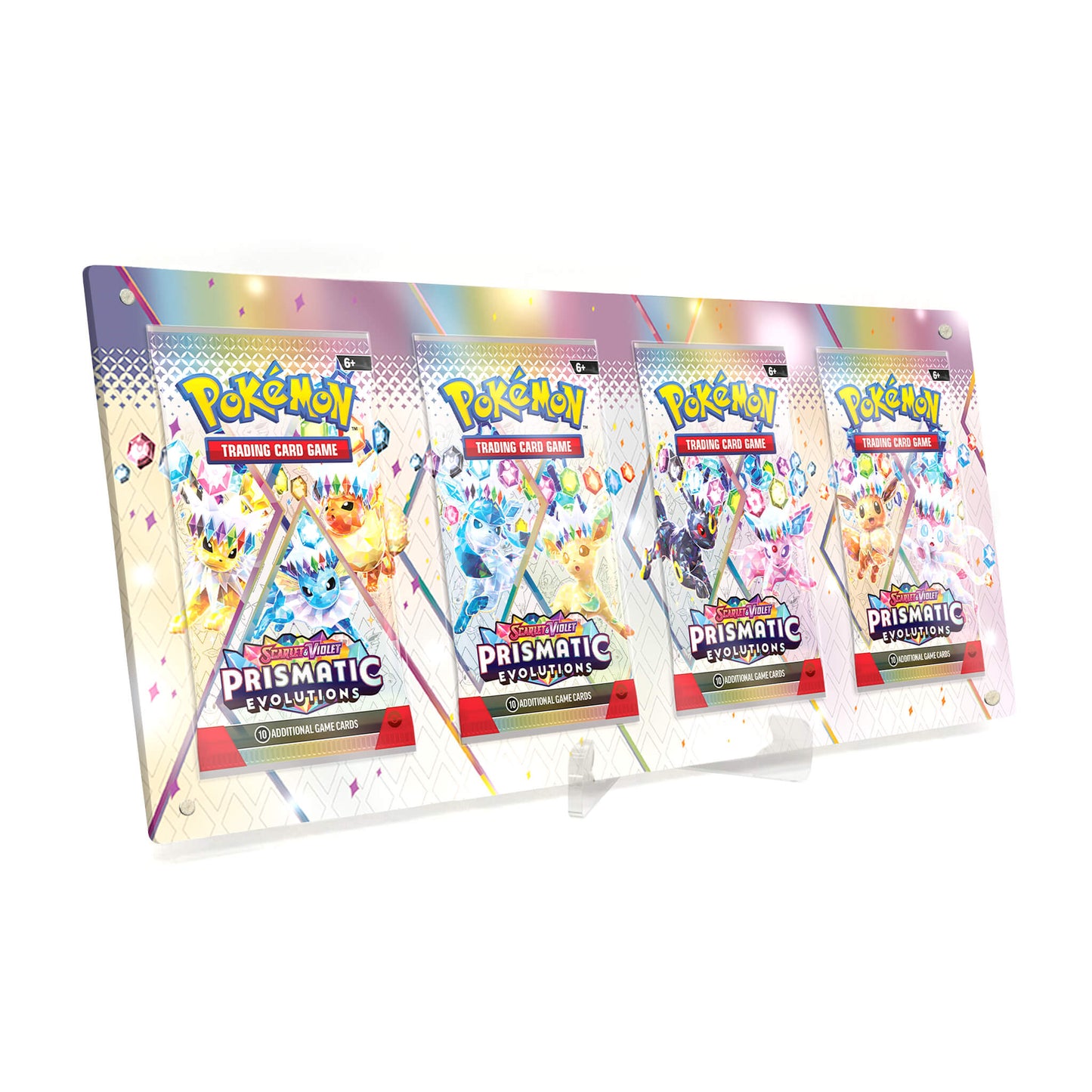 Extended Artwork Display Case Rahmen passend für Pokemon Booster Prismatic Evolutions Prismatische Entwicklungen