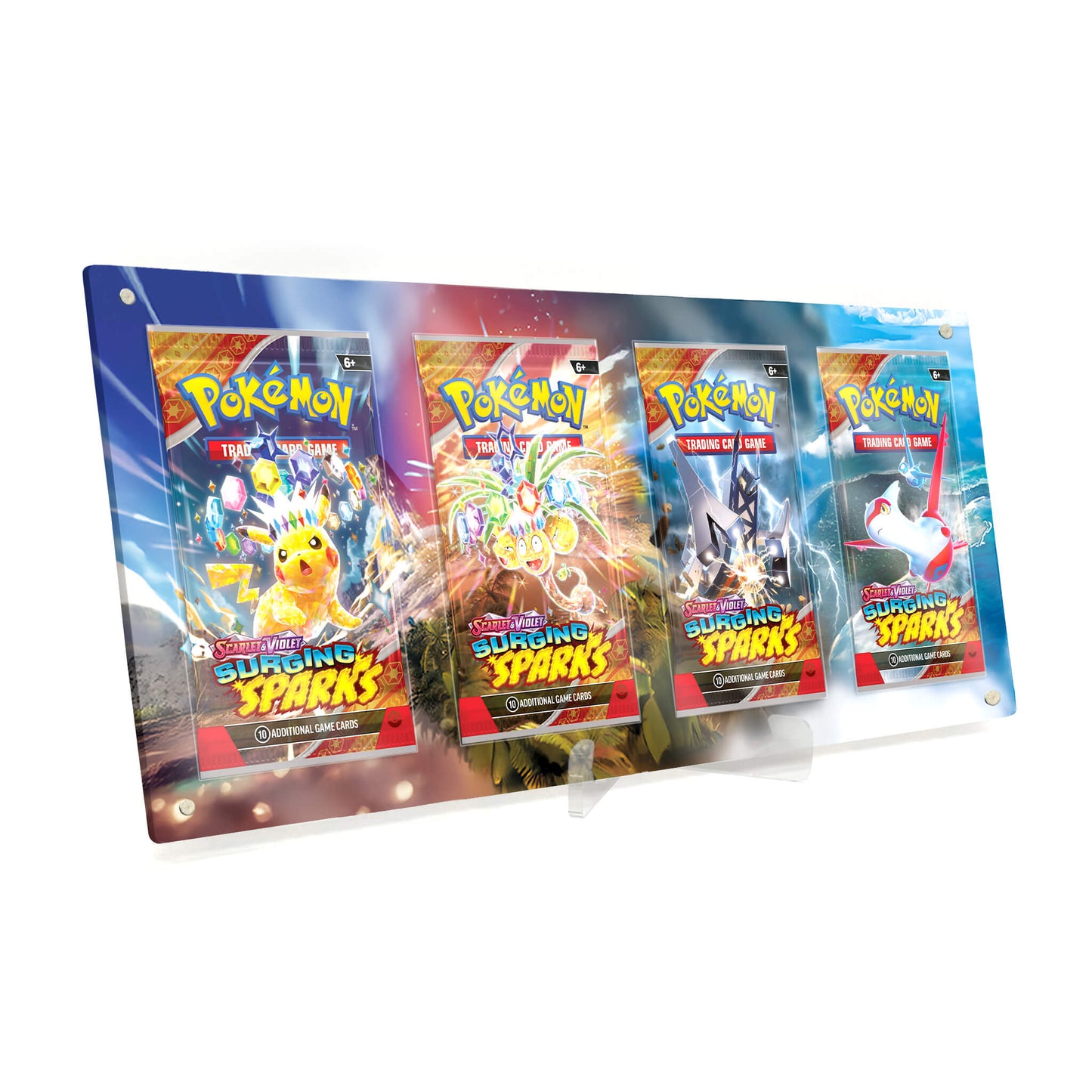 Extended Artwork Display Case Rahmen passend für Pokemon Booster Surging Sparks Stürmische Funken