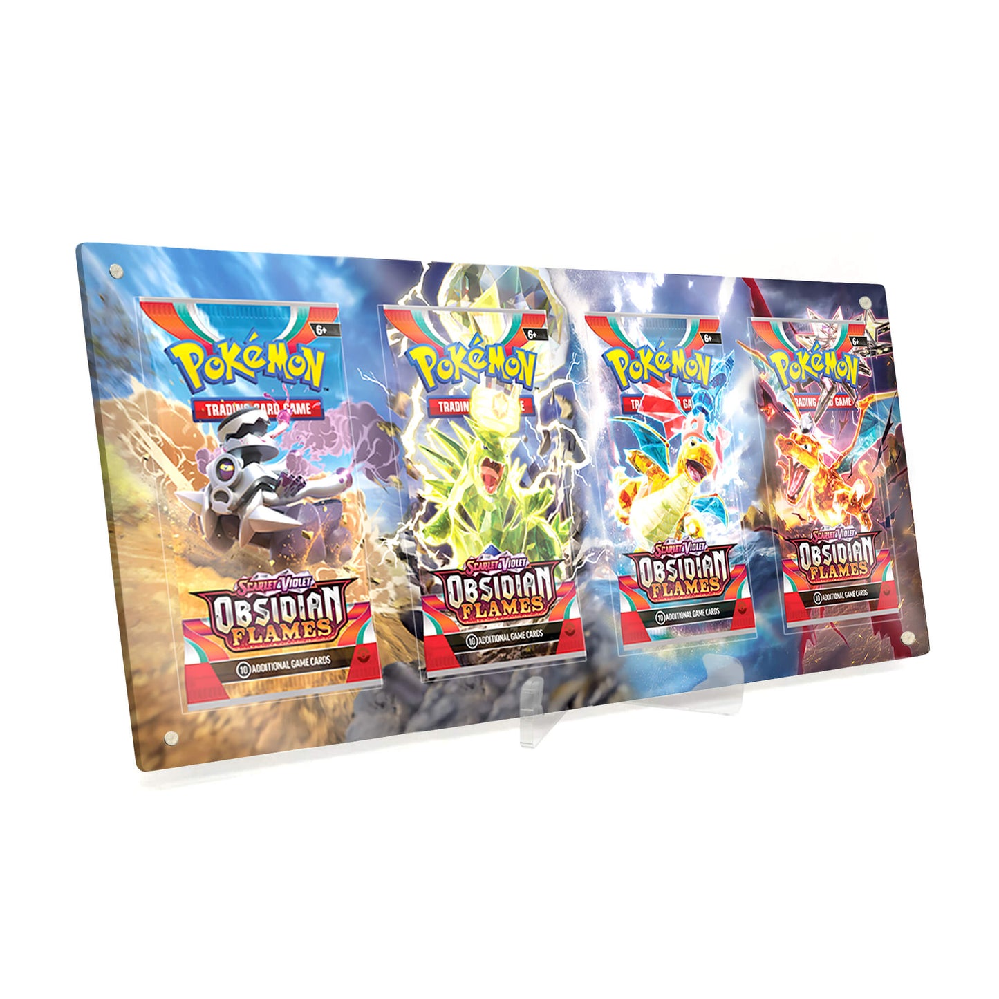 Extended Artwork Display Case Rahmen passend für Pokemon Booster Obsidianflames Obsidianflammen