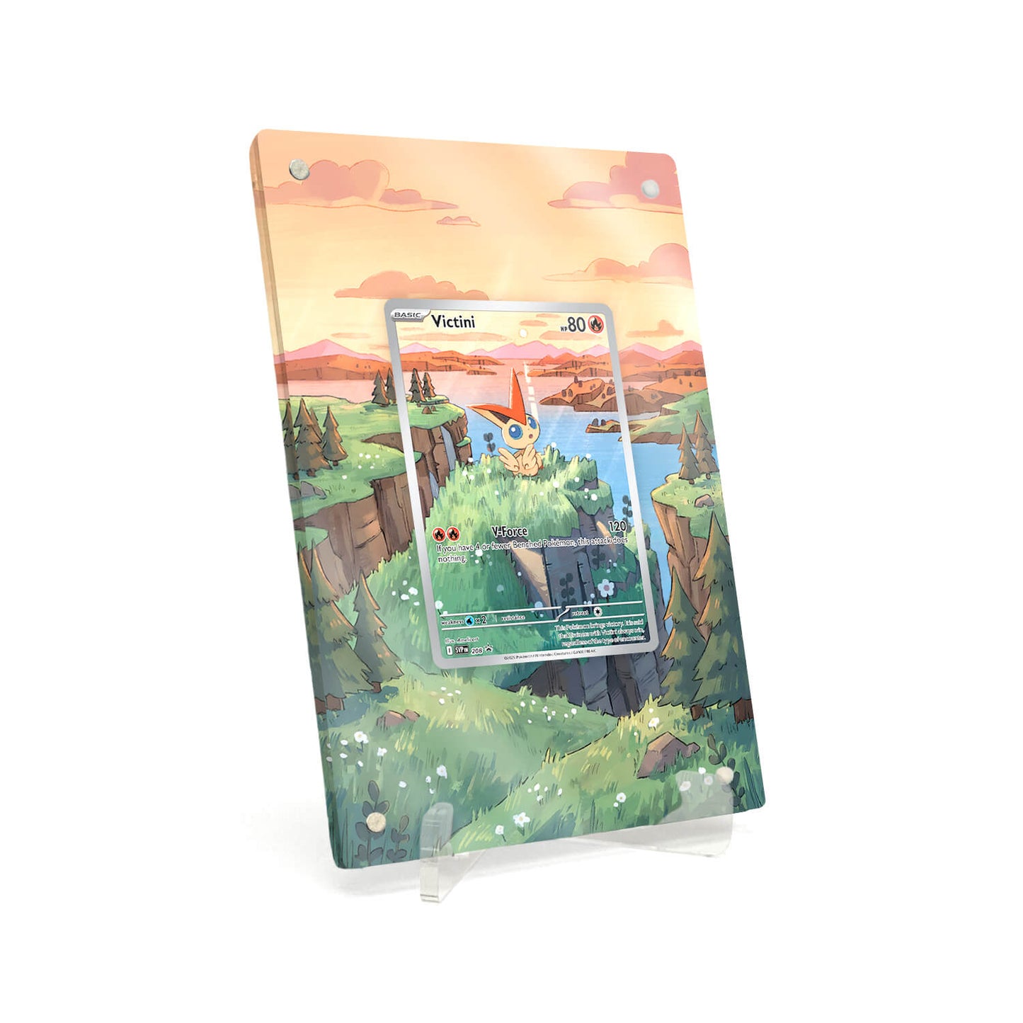 Extended Artwork Display Case Rahmen passend für Pokemon Victini Scarlet & Violet Promos #208