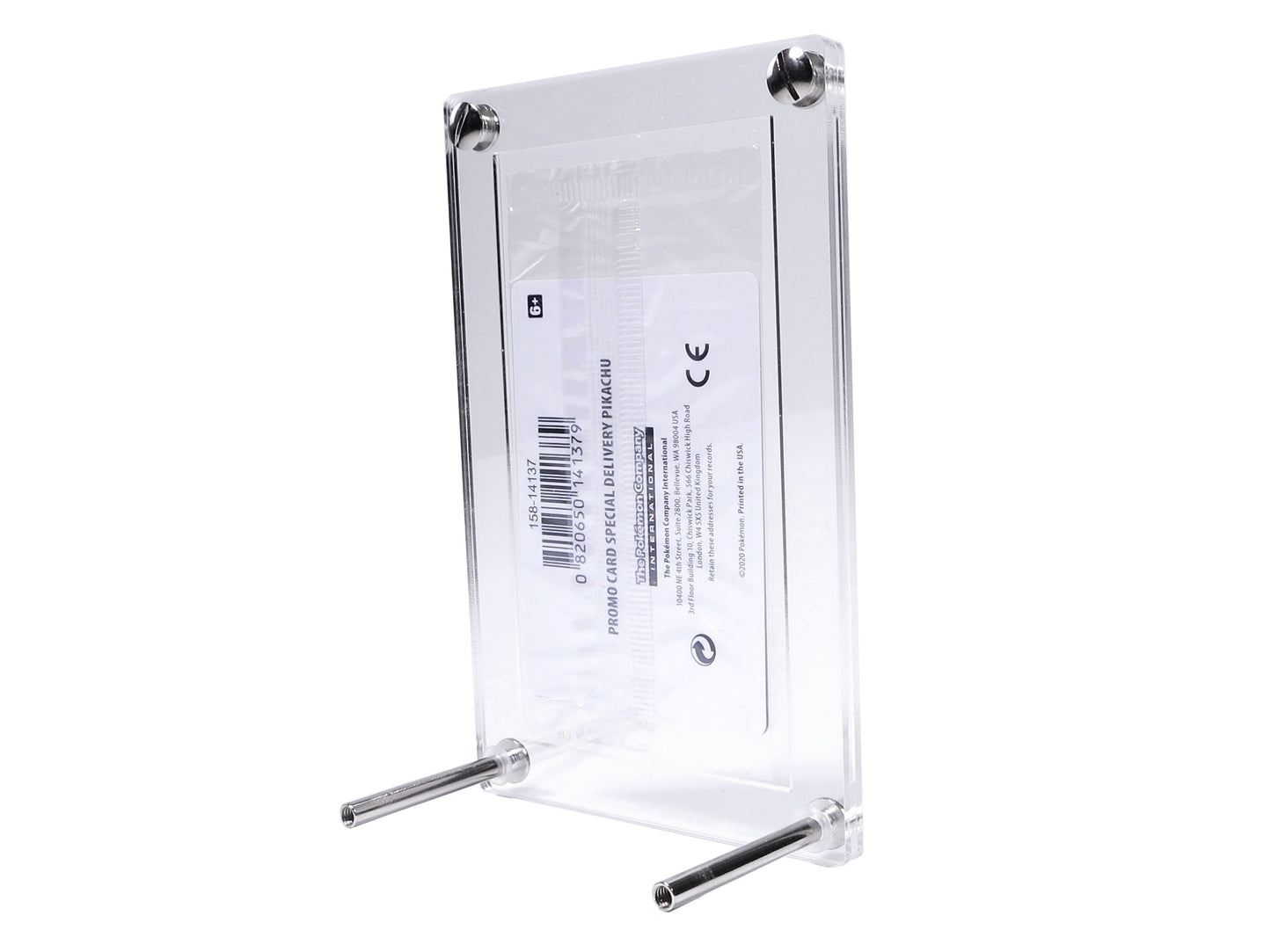Acryl Case passend für sealed Einzelkarten mit Metallfüßen
