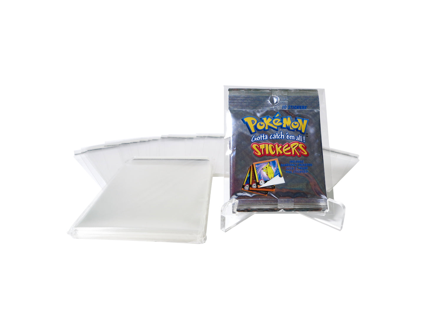 100x Sleeves suitable for Pokemon Artbox Stickers Booster Series 1 and 2