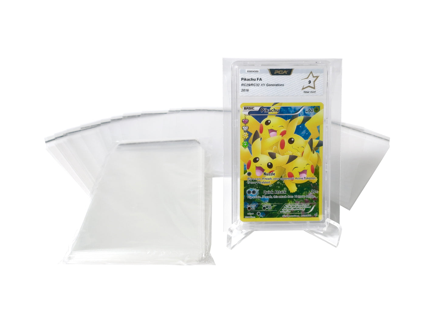 100x Sleeves for PCA cards e.g. Pokemon